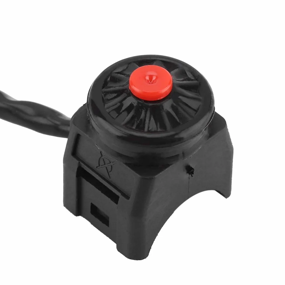 Interruttore clacson manubrio moto universale 22mm 7/8" Pulsante Stop avviamento antifurto