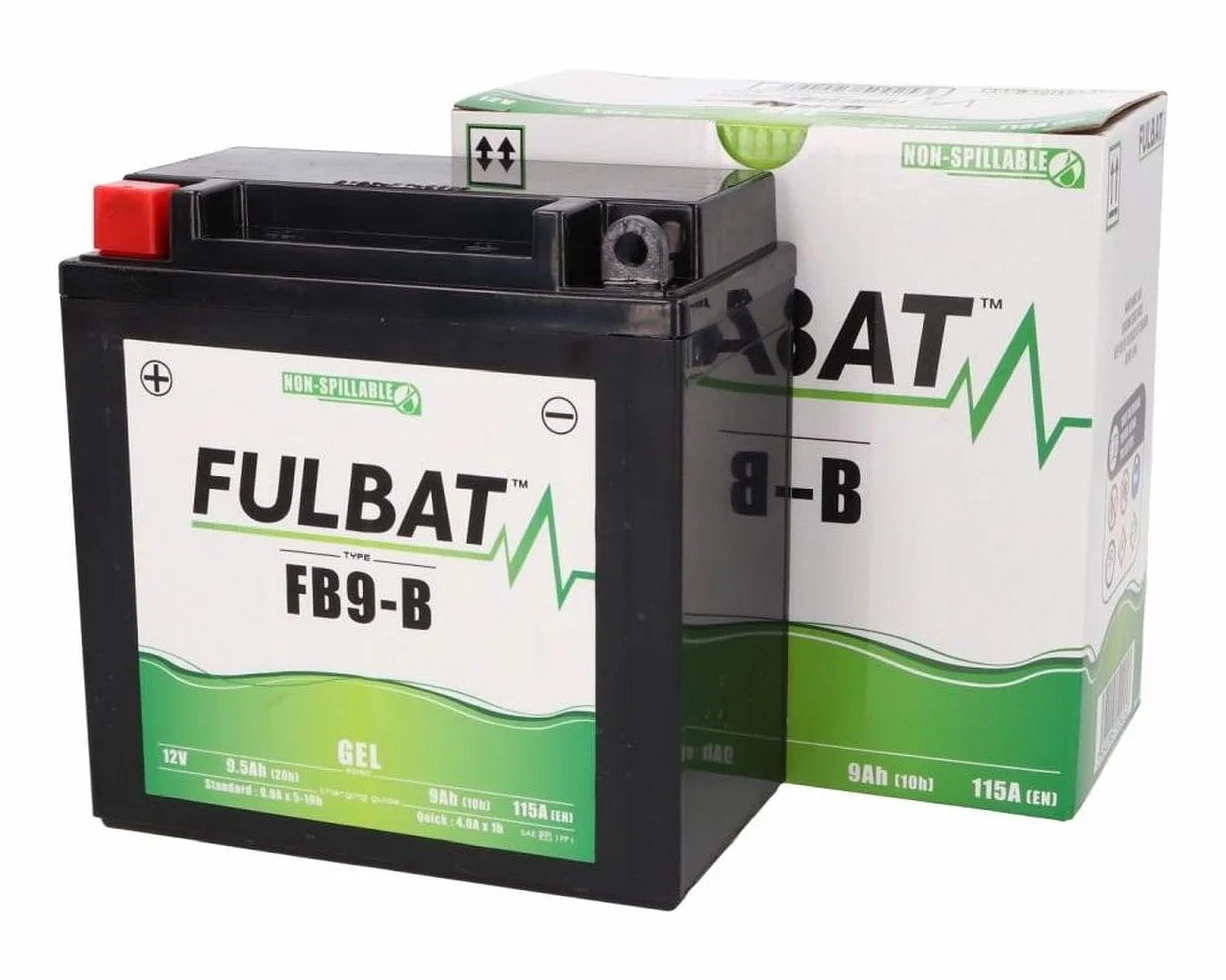 Fulbat Batteria Moto Gel FB9-B YB9-B 12N9-4B-1 12V 9Ah
