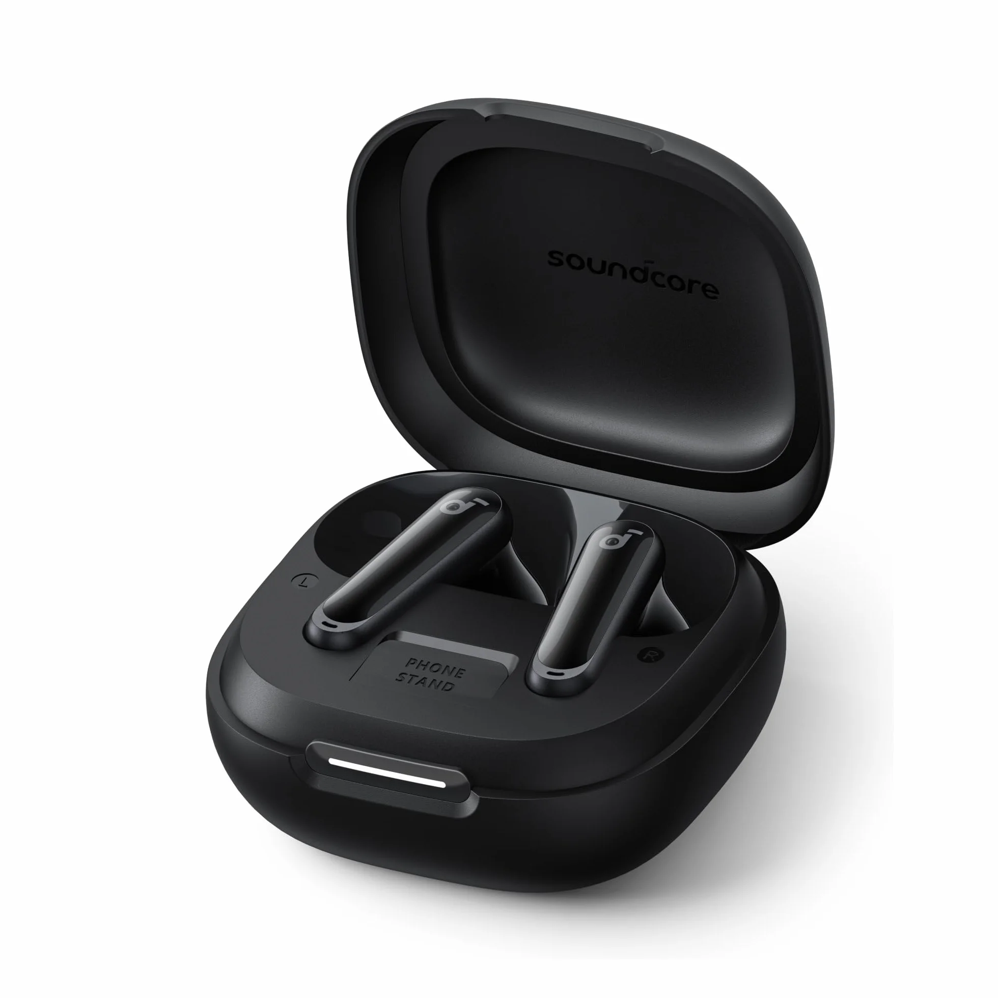 Soundcore by Anker P40i Cuffie Bluetooth Wireless con Cancellazione Rumore per Ogni Ambiente, Forti Bassi, Riproduzione 60H, Case e Supporto Telefono 2 in 1, IPX5, Carica Wireless, Bluetooth 5.3