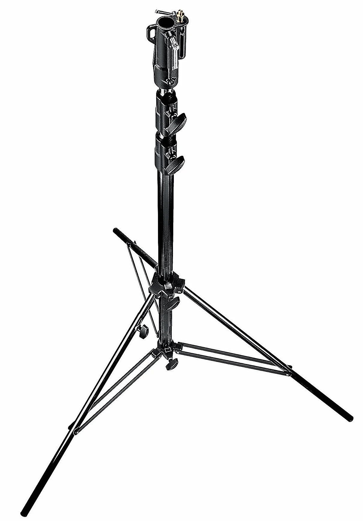 Manfrotto 126BSU Stativo Heavy Duty con Gamba di Livellamento, Argento
