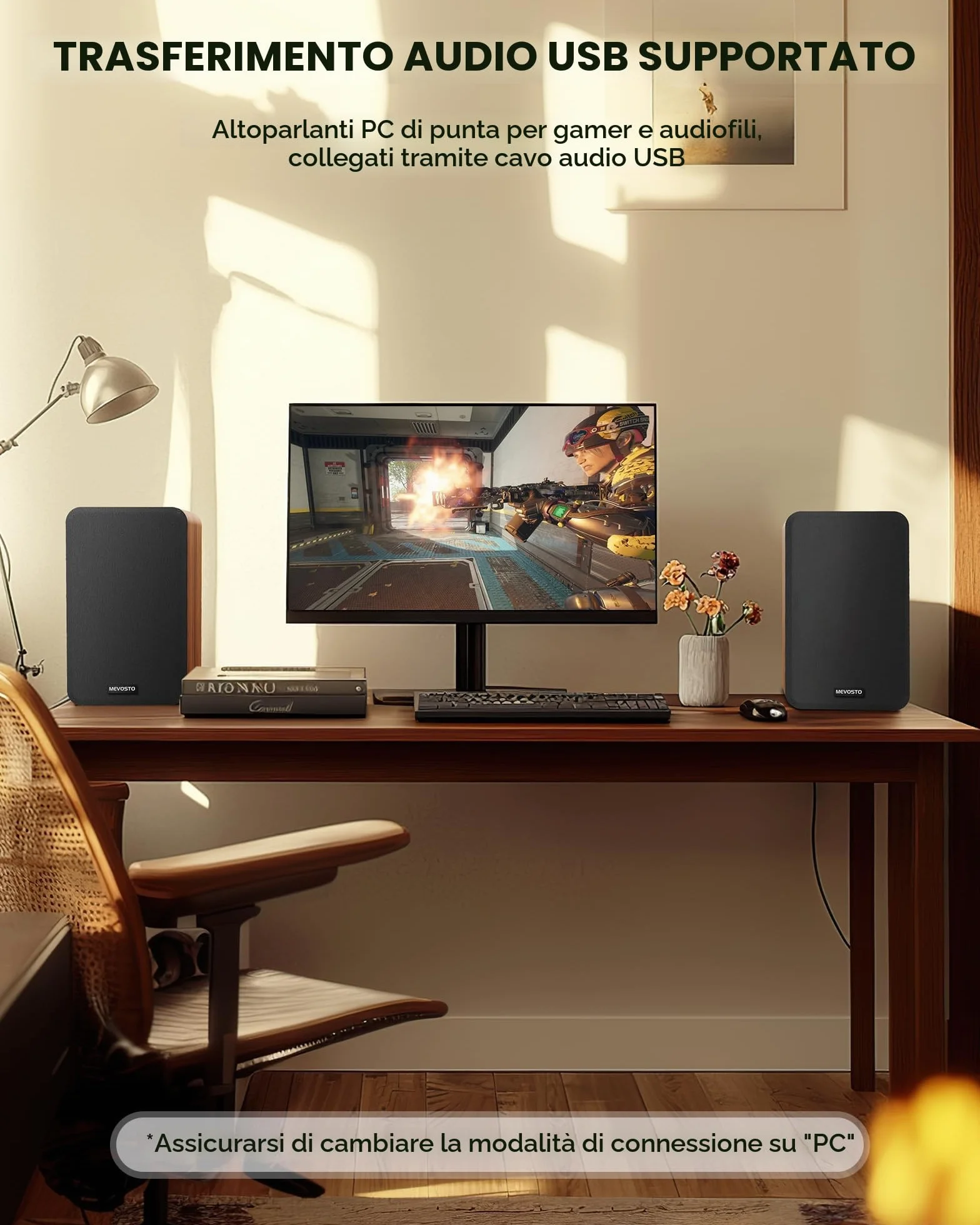 Altoparlanti da Scaffale Attivi - 36W RMS Diffusori da scaffale con BT 5.4 Audio Digitale USB Monitor Studio, 1" Tweeter e Woofer 5" Bassi e Alti Regolabili Per TV, PC e giradischi