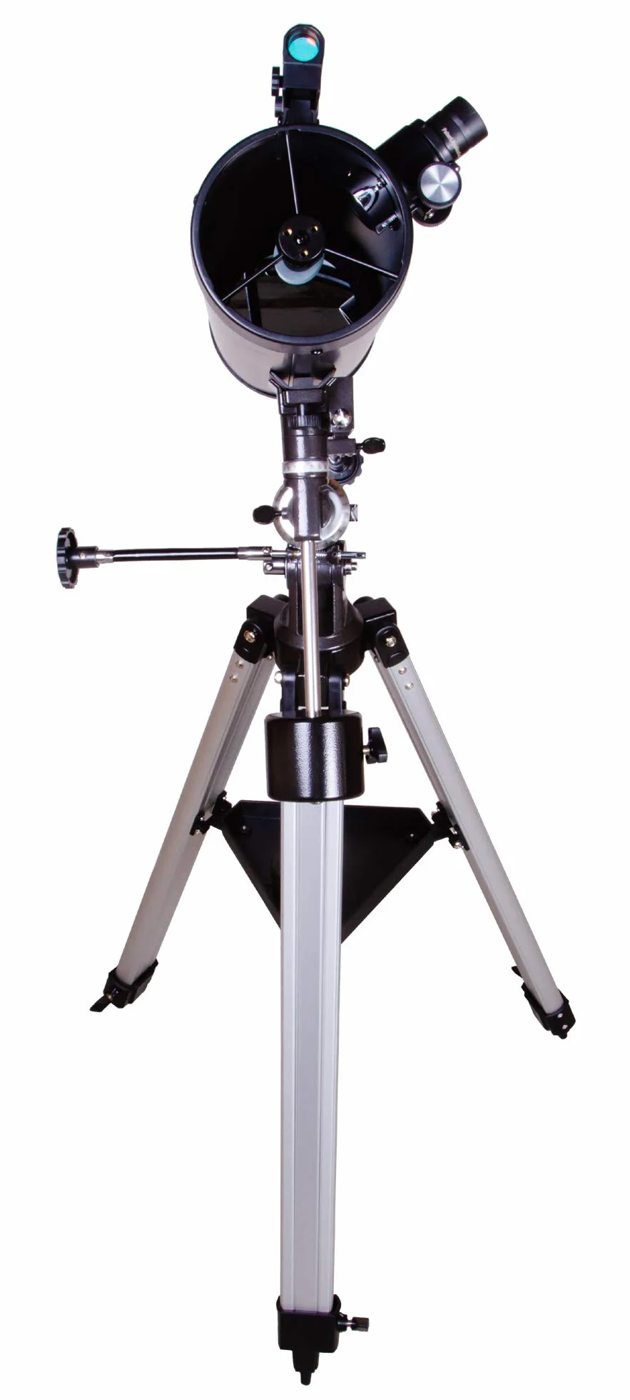 Levenhuk Skyline PLUS 115S Telescopio Riflettore Newtoniano Notturno con Montatura Equatorial, Cercatore a Punto Rosso ed Elevato Ingrandimento per Osservazioni del Cielo Profondo