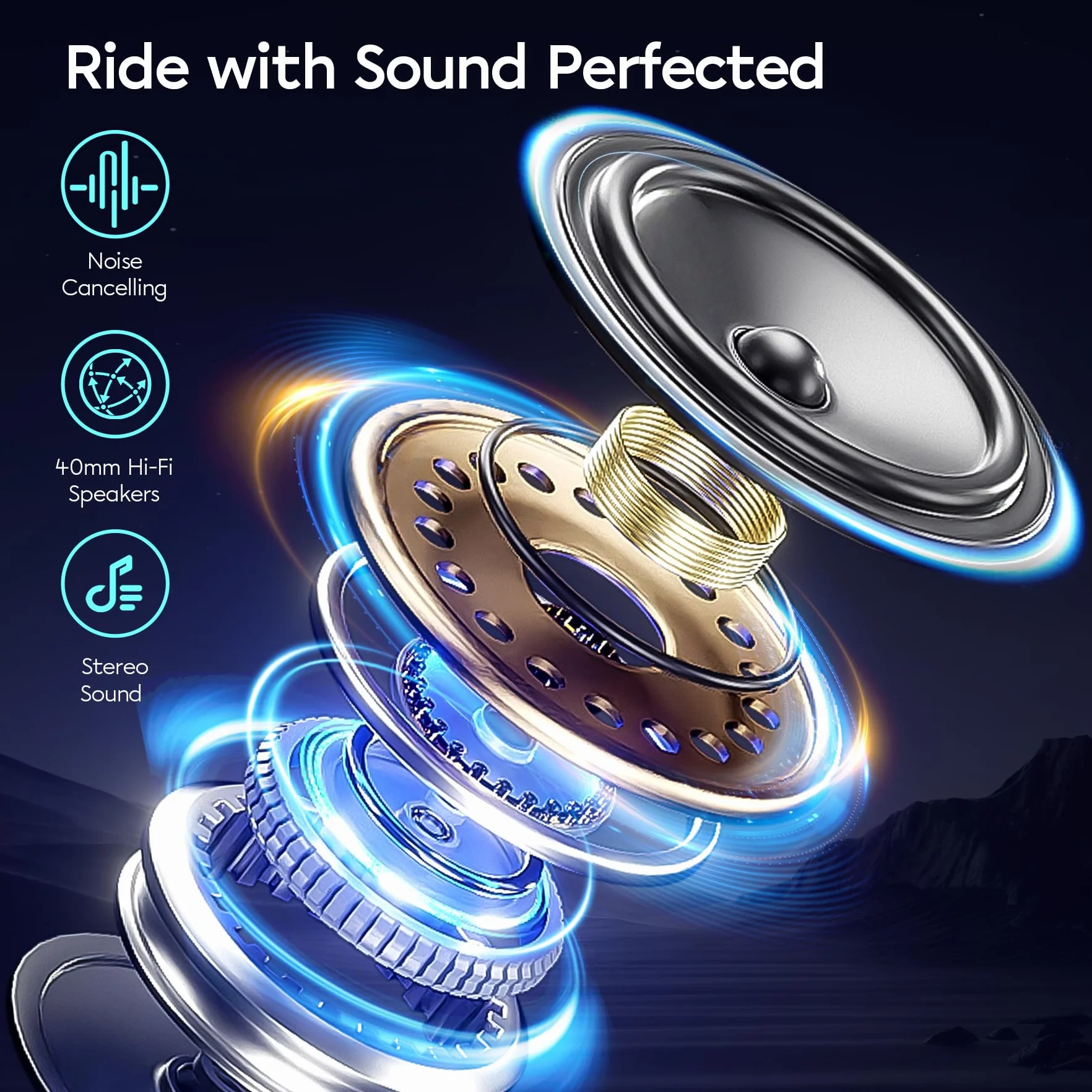 Interfono Moto Bluetooth Coppia BT-S5, Dotato Di Bluetooth V5.3, Audio Multitasking, Due Tipi Di Microfoni, Adatto A 10 Piloti, Confezione Doppia