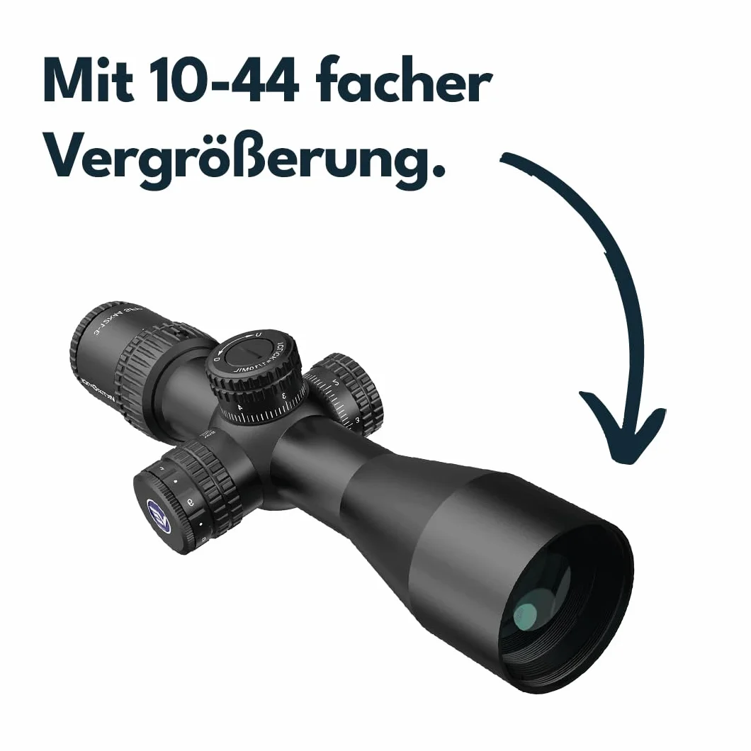 Vector Optics SCOM-41 Veyron 10x44 SFP - Cannocchiale per sport, airsoft e caccia, fucile ad aria compressa, mirino bersaglio, cannocchiale per fucile, scopa rifle