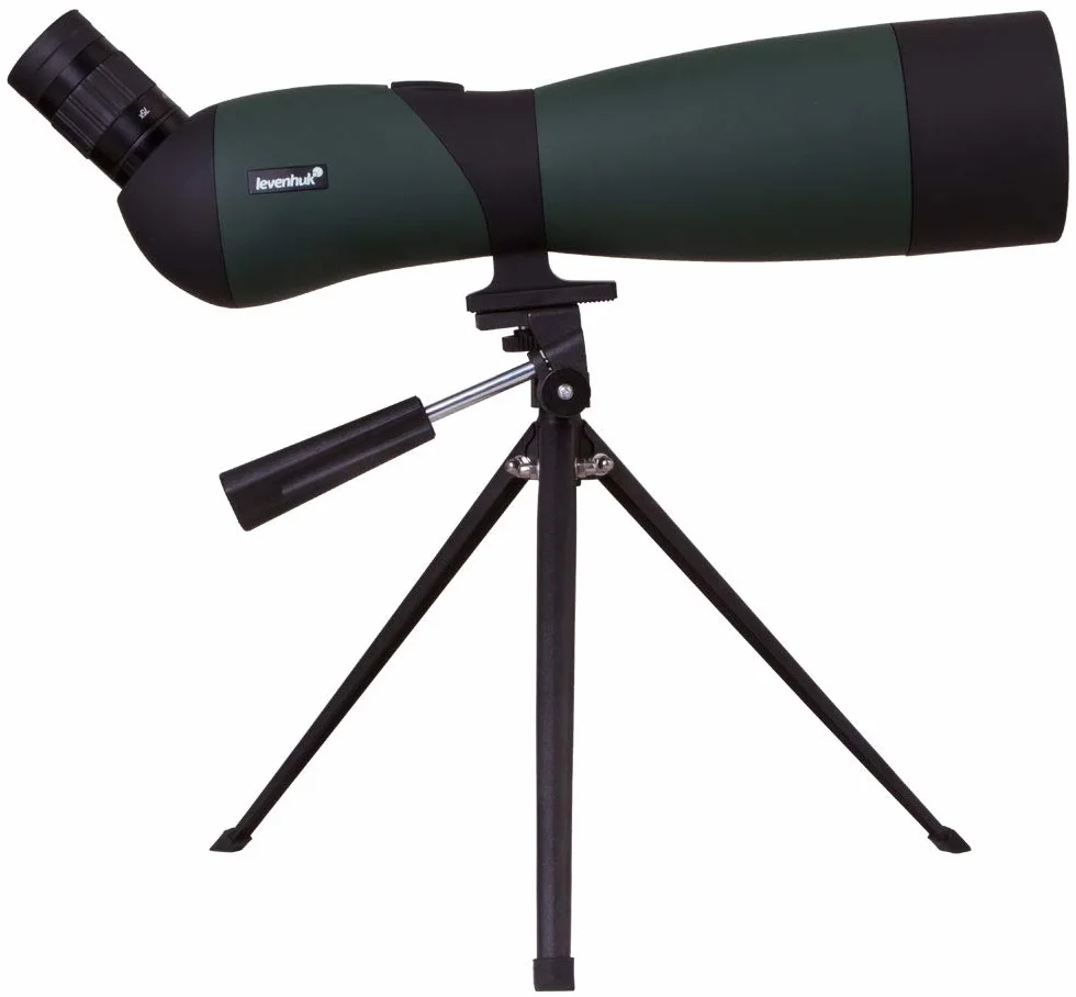 Cannocchiale Terrestre Portatile Levenhuk Blaze BASE 70 con Ottiche In Vetro BK7, Treppiede da Tavolo In Metallo e Custodia, Utile per Osservare Fauna Selvatica e Paesaggi Urbani e Naturali