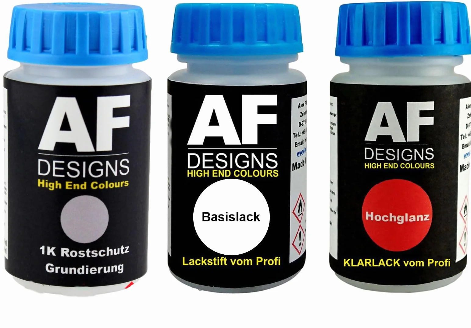 Alex Flittner Designs Pennarello a vernice adatto per Fiat 716B Rossa Amore Metallizzato Vernice Vernice Vernice Primer Auto Set