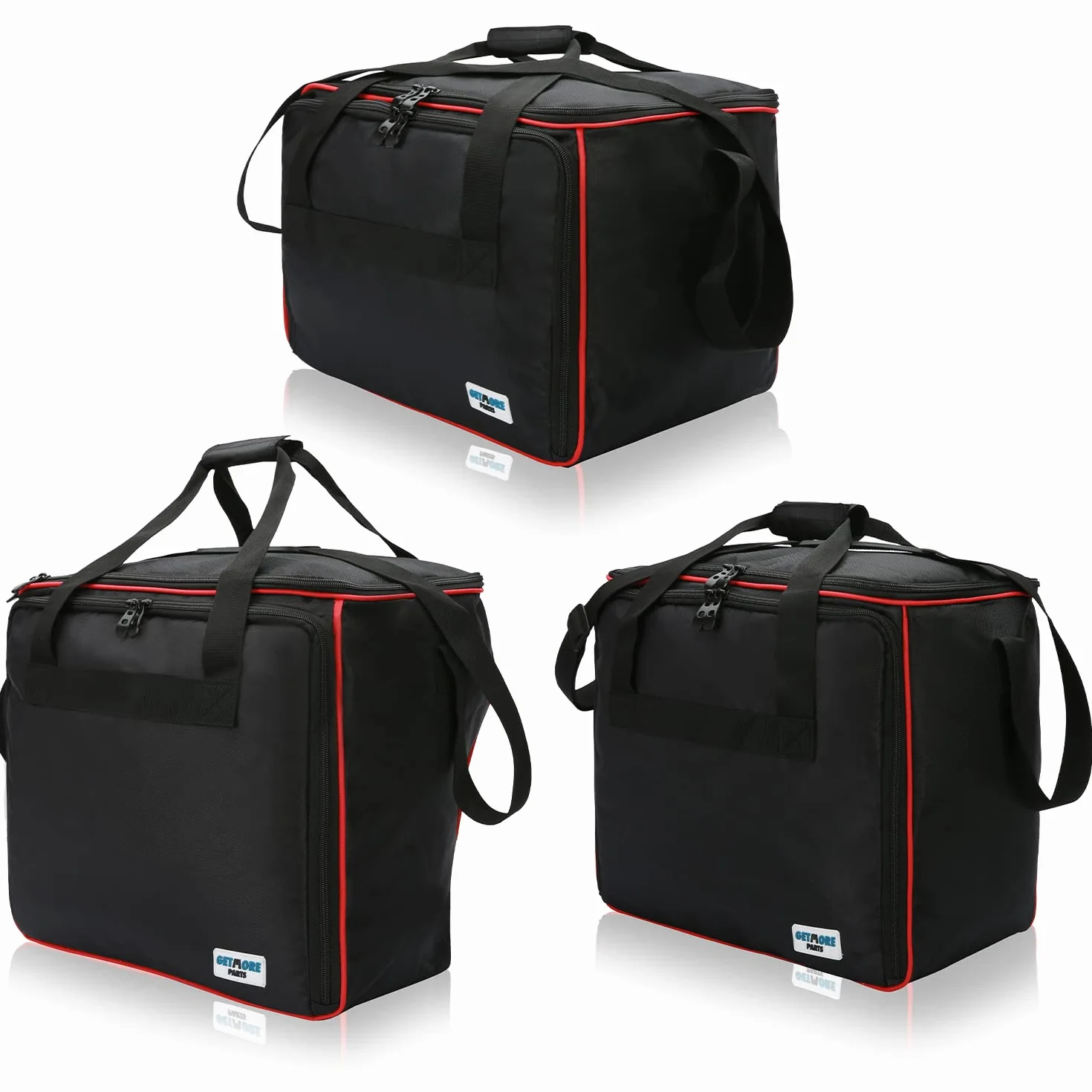 Getmore Parti Borse Interne per Valigie Laterali e Bauletto in Alluminio Ducati Multistrada | 3 Parti | Accessorio Moto | Valigia