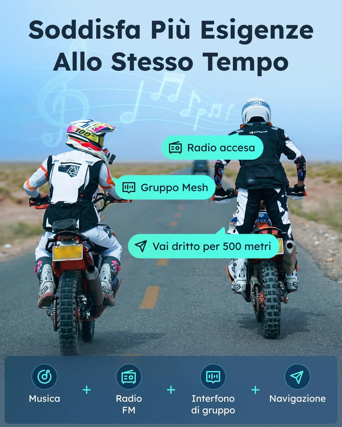 ASMAX S1 Interfono Moto, Comunicazione Bluetooth con Controllo Vocale, Interfono Mesh per 8 Piloti, Ricarica Rapida/Universale/Cancellazione del Rumore/IP67 Impermeabile, Singolo