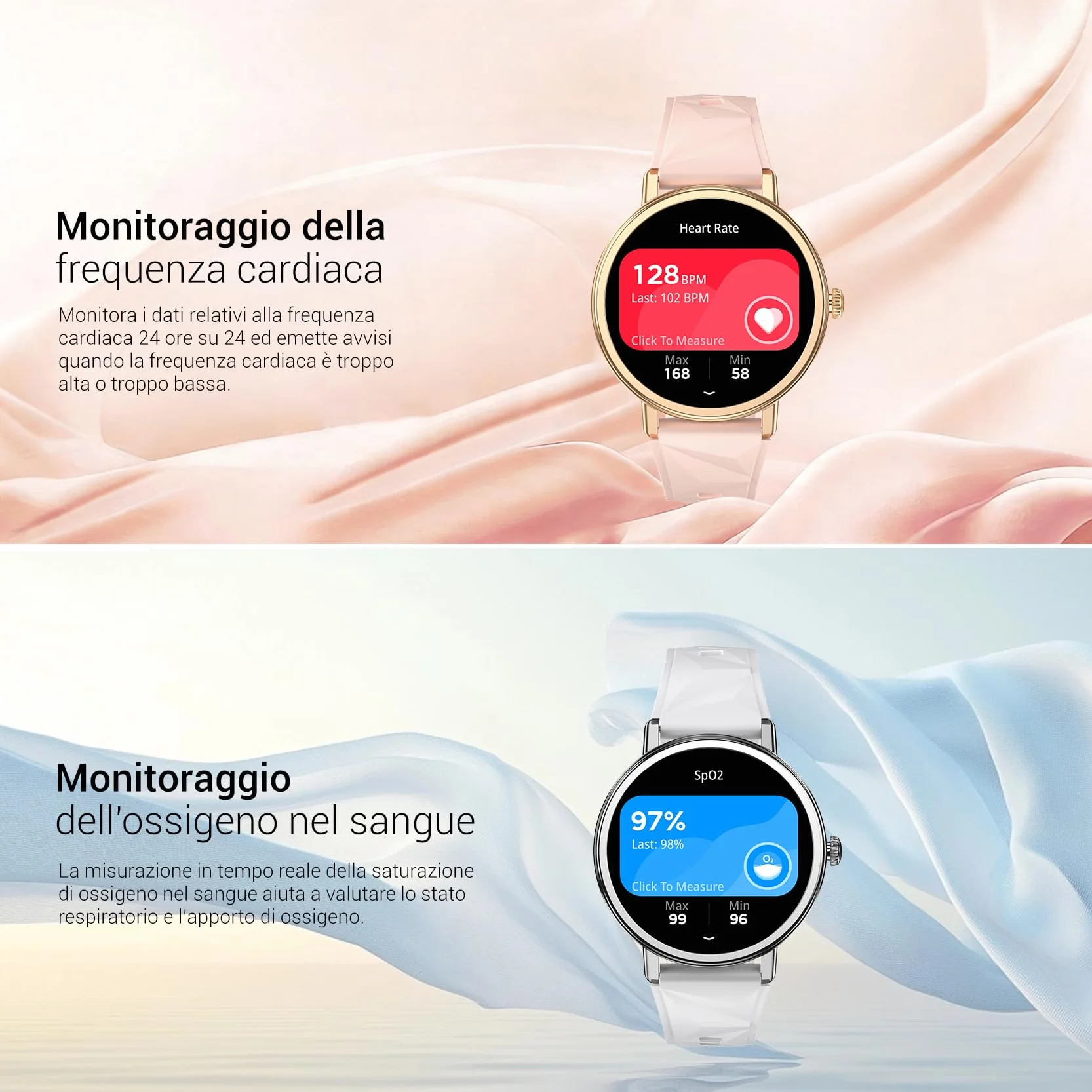 Blackview Smartwatch Donna, Effettua e Rispondi alle Chiamate, Orologio Smartwatch Fitness con 1.26' HD 112+ Sportive/SpO2/Monitoraggio del Sonno/Cardiofrequenzimetro per Android IOS