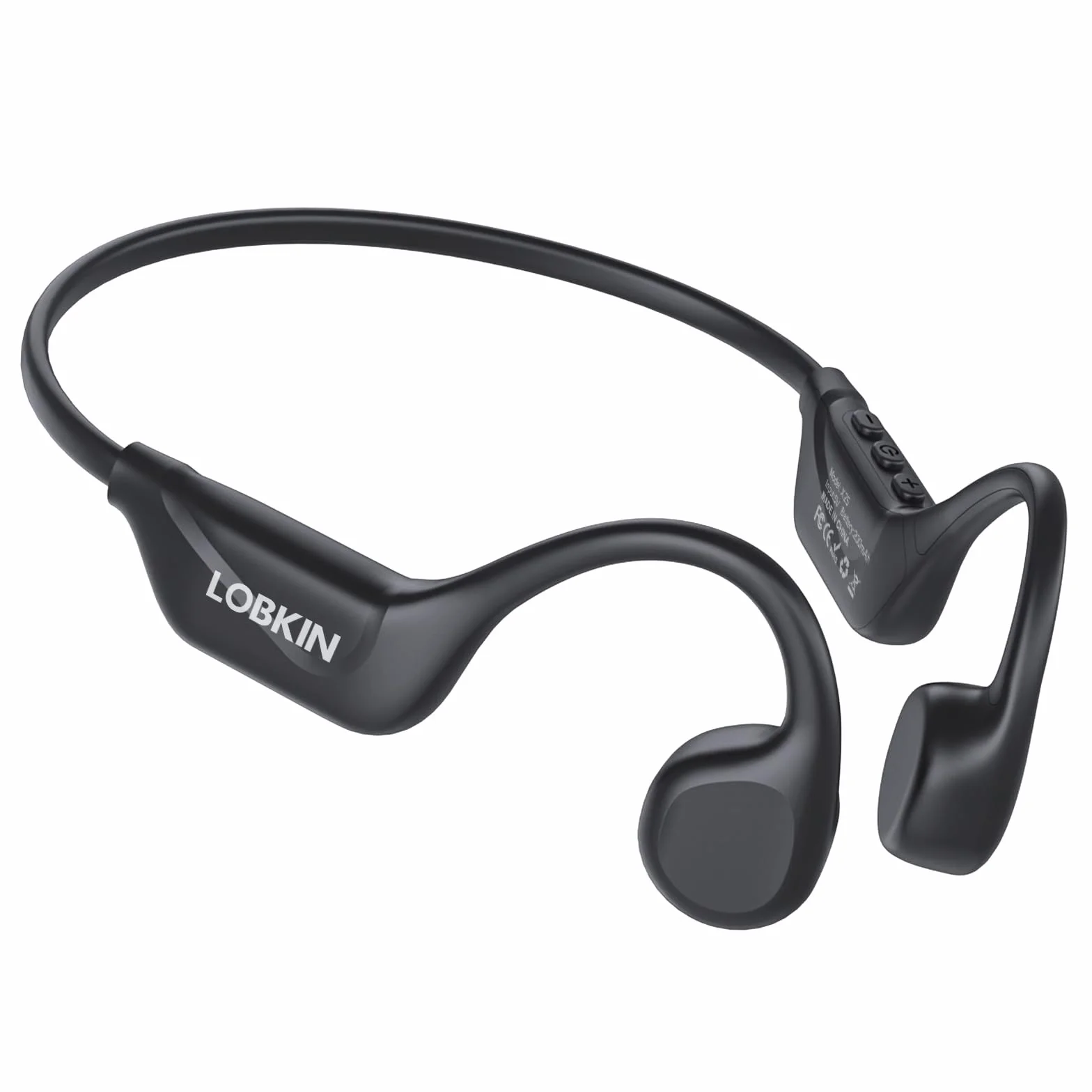 LOBKIN Cuffie Conduzione Ossea, Auricolari Conduzione Ossea Bluetooth 5.4, Auricolari Sportive Bluetooth Impermeabili,Open-ear Cuffie per Corsa Ciclismo Guida Fitness