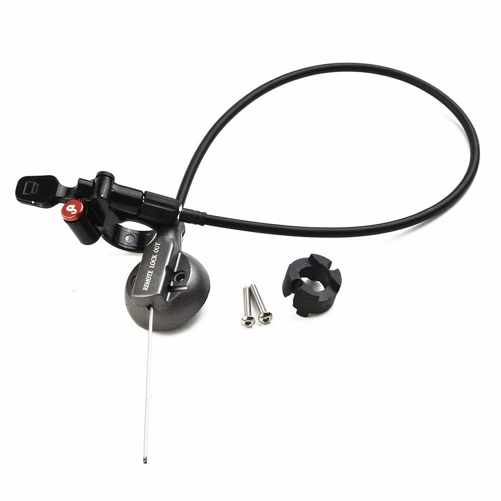 Leva di blocco forcella bici lega alluminio Epicon XCR XCM Raidon NCX 222 mm manubrio nero