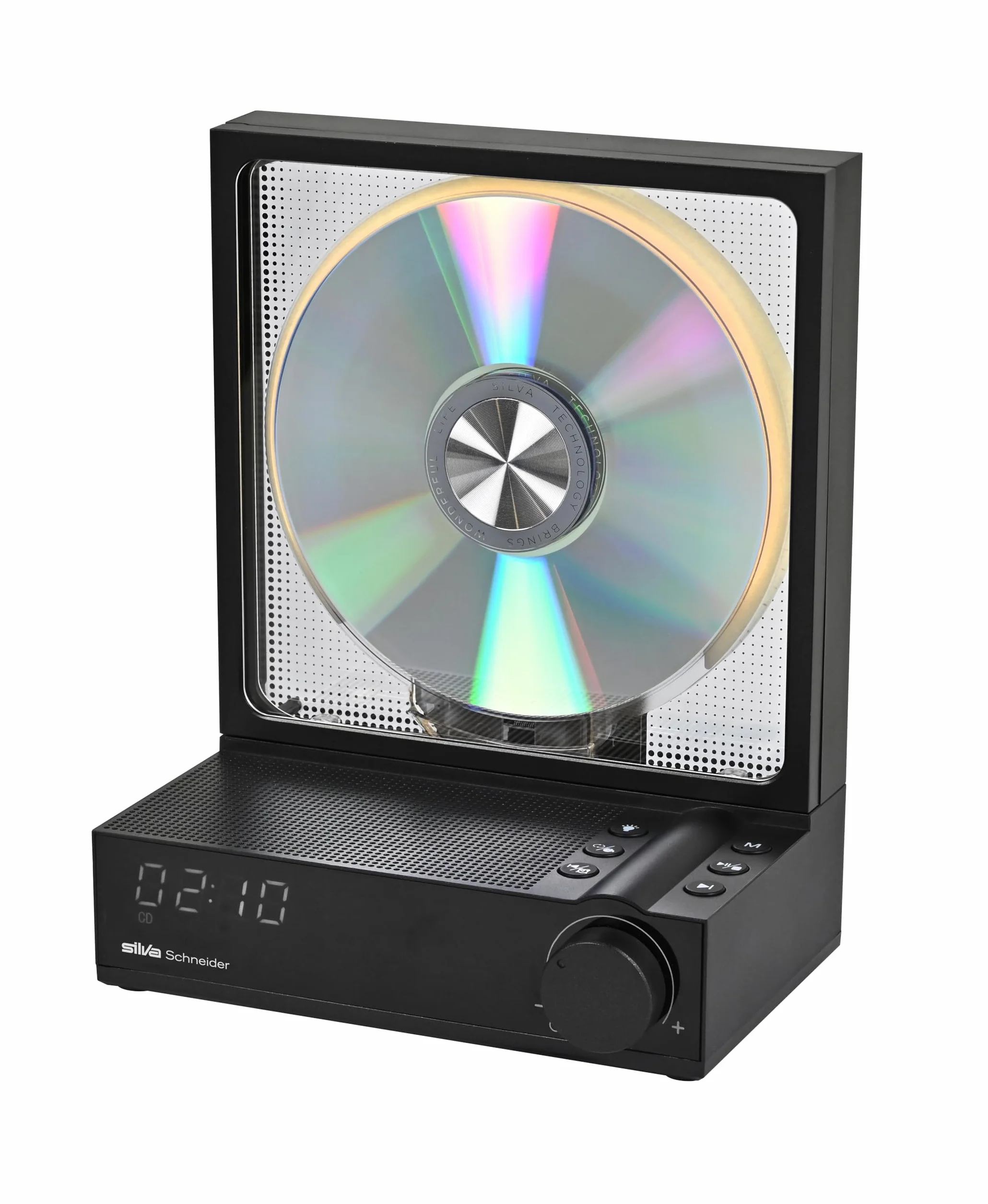 Silva Schneider CDP 99 BT | Lettore CD con funzione MP3, trasmettitore e ricevitore Bluetooth 5.3, display a LED, batteria da 4000 mAh, telecomando, anti-shock, USB-C, scheda SD, portatile, 50 W