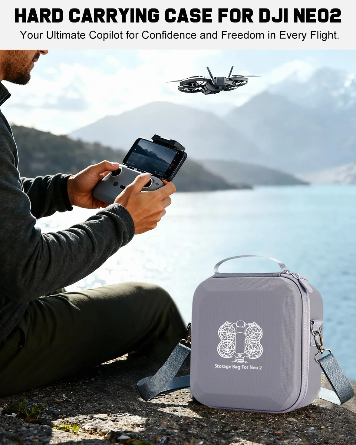 Custodia rigida per DJI Neo 2 Fly More Combo Case, Neo 2 No-rc, valigetta