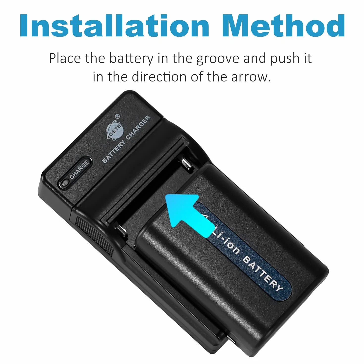 DSTE NP-FM50 NP-FM30 Batteria (2 pezzi) e Caricatore Compatibile con Sony NP-FM30, CCD-TRV126 CCD-TRV128 CCD-TRV138 CCD-TRV208 CCD-TRV218 CCD-TRV228 CCD-TRV238