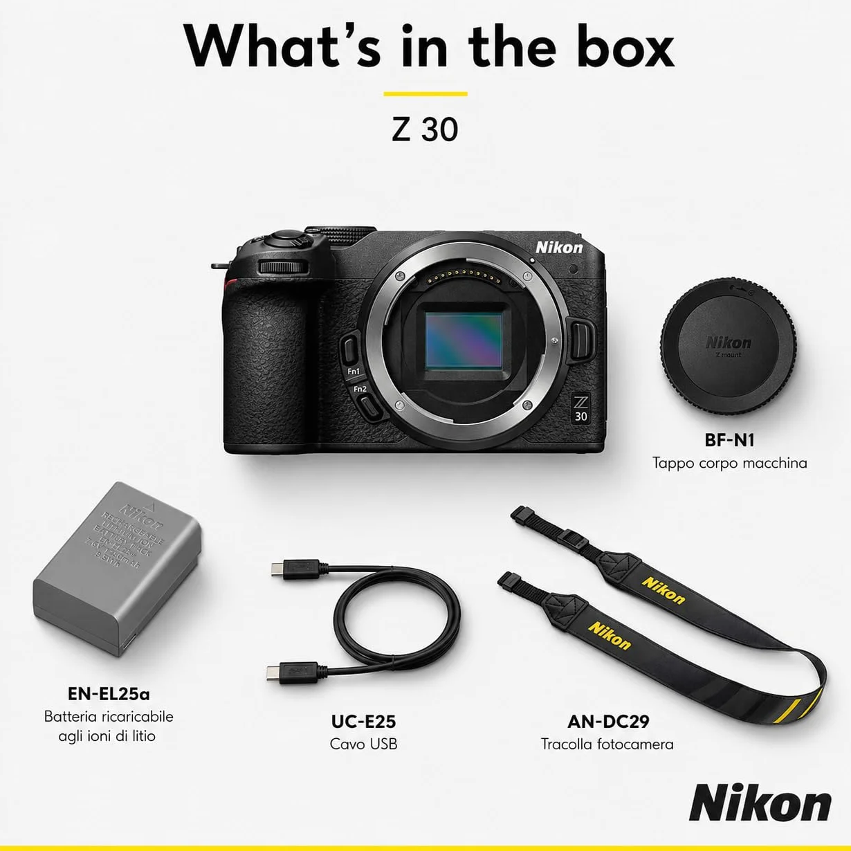 Nikon Z30 + Z DX 16-50+50-250 VR + Lexar SD 64GB 800x Fotocamera Mirrorless, CMOS DX 20.9 MP,LCD Angolazione Variabile,Registrazione fino a 125min, Video 4K,Nero, [Nital V.I.P.: 6 anni di garanzia]