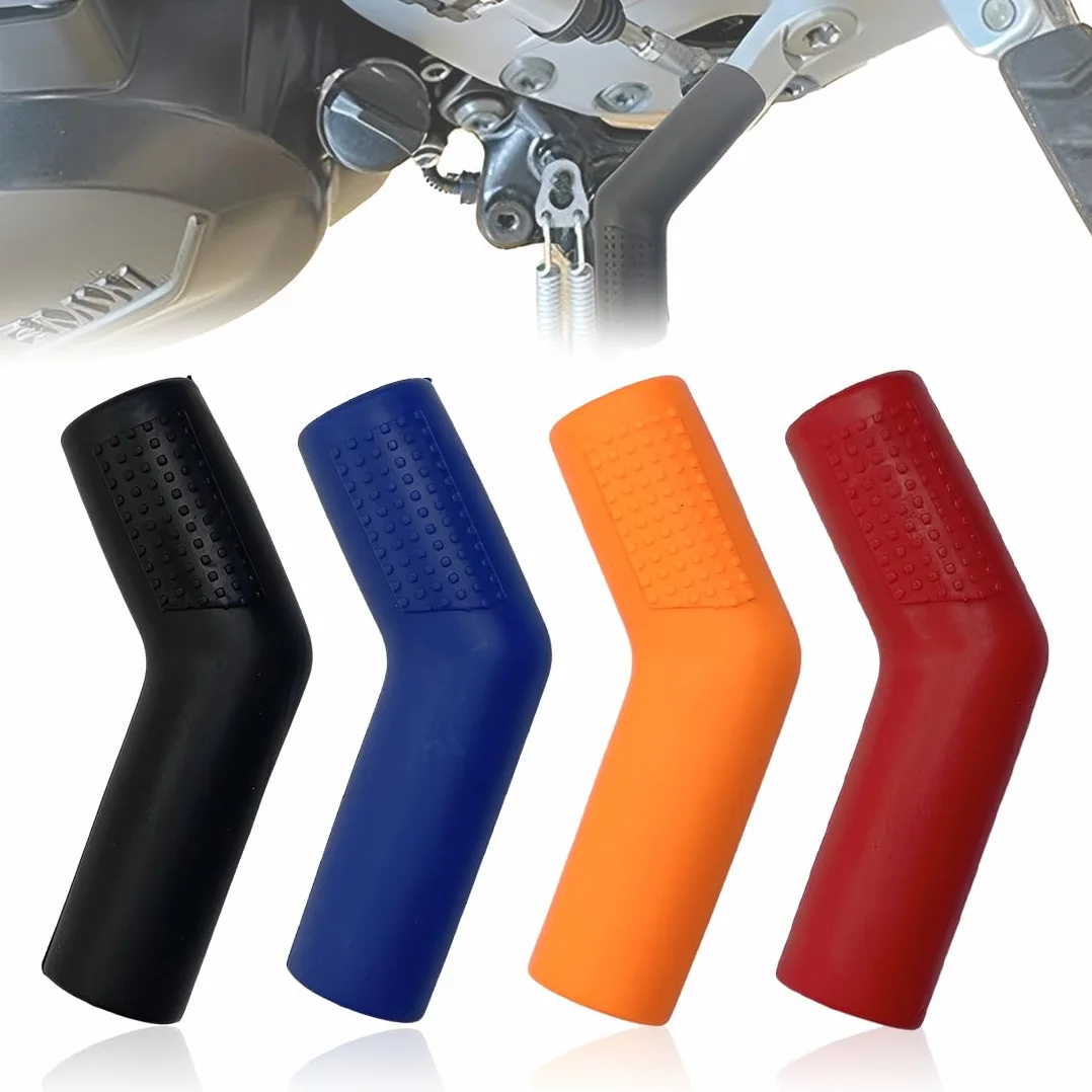 4 Pezzi Protezione Leva Del Cambio In Gomma Per Moto Copri Leva Cambio Moto Protezione Per Leva Del Cambio In Gomma Universale Protezione Leva Cambio Per Moto (Blu/Rosso/Nero/Arancione)