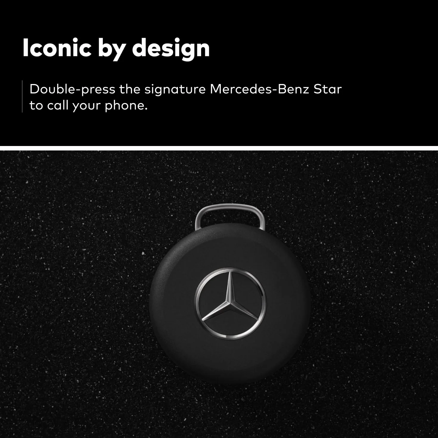 Chipolo LOOP Mercedes-Benz Edition Rechargeable Tracking Tag Item Locator for Keys Bags Apple Find My Android Find Hub
