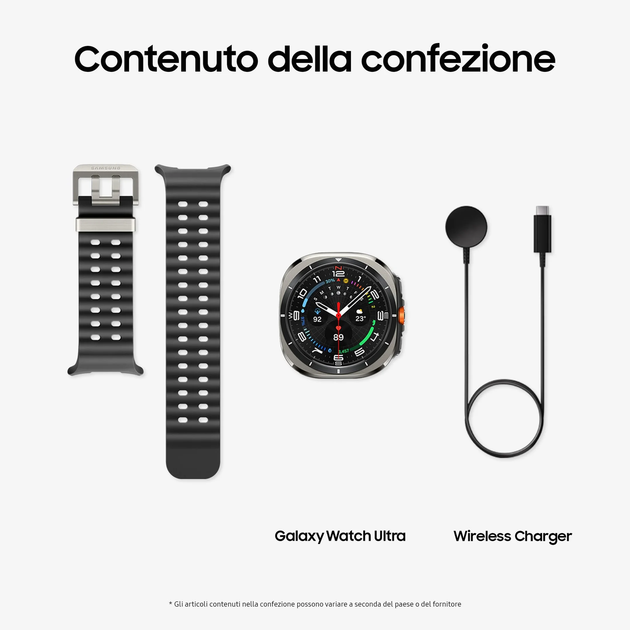 Samsung Galaxy Watch Ultra Smartwatch Galaxy AI, Resistenza estrema, Batteria a lunga durata, Sirena di emergenza, LTE, Cassa in titanio 47mm Titanium Silver (Ricondizionato)