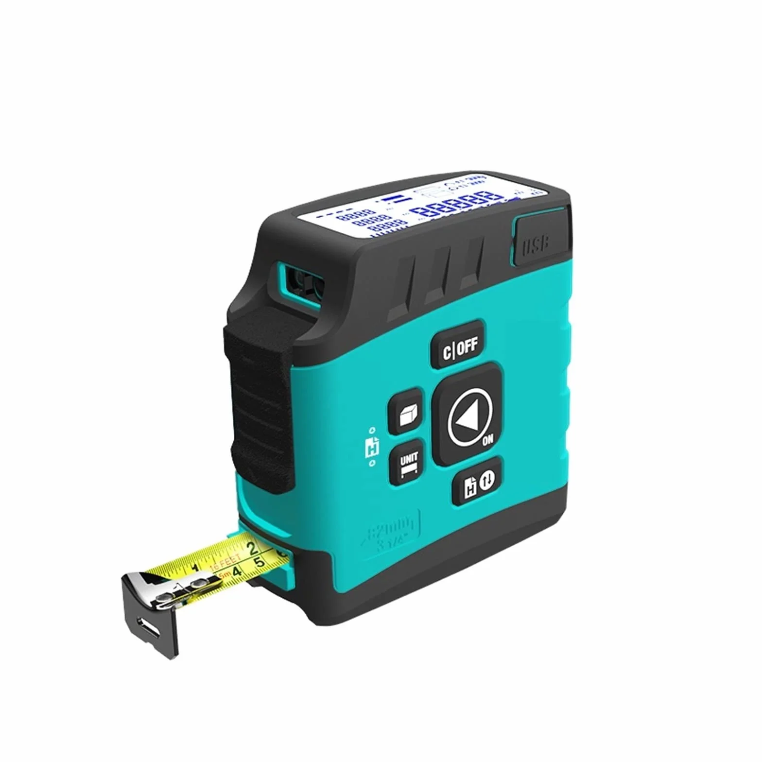 Mirino Telemetro DT20 Misuratore di Distanza 3 in 1 Misuratore di Nastro Intelligente Misuratore di Nastro con Display Digitale(Bluetooth,40m)