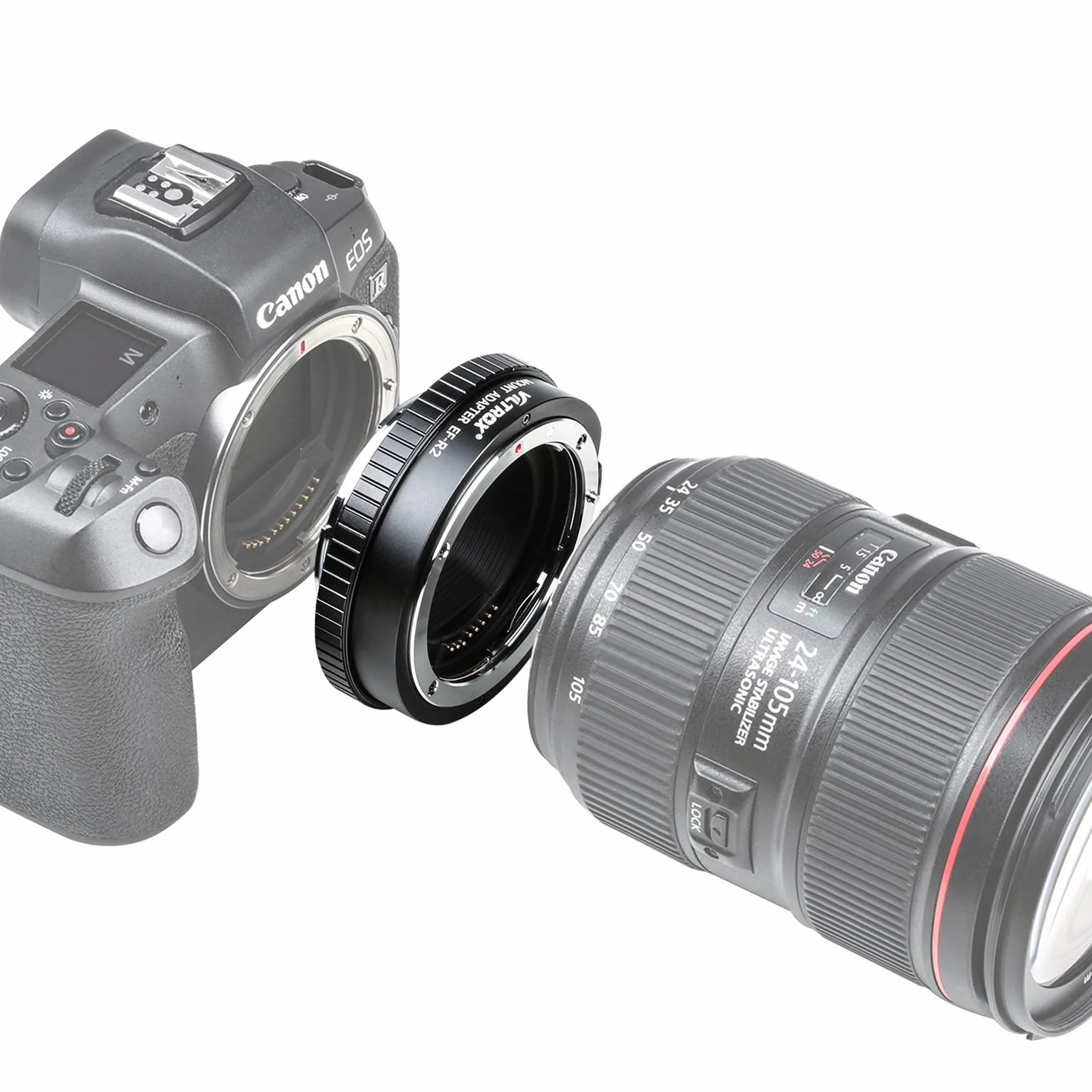 EF-R2 Autofocus Adattatore Obiettivo Convertitore con Personalizzato Anello di Controllo per Canon EF/EF-S Lente a EOS R R5 R6 RP Telecamera