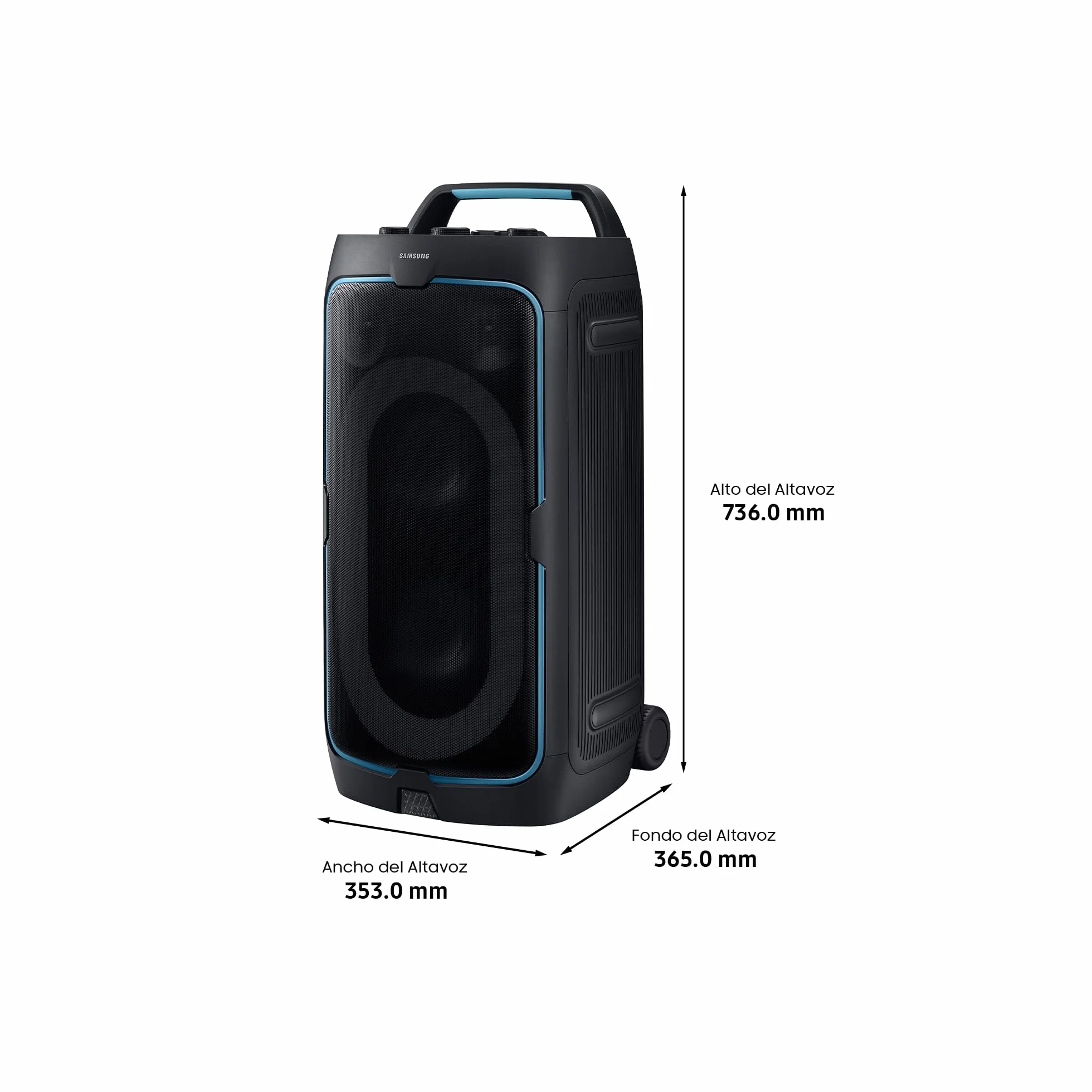 Samsung Sound Tower MX-ST50F/ZF 240W Audio Bidirezionale 18h Autonomia IPX4 Party Lights Bluetooth 2025