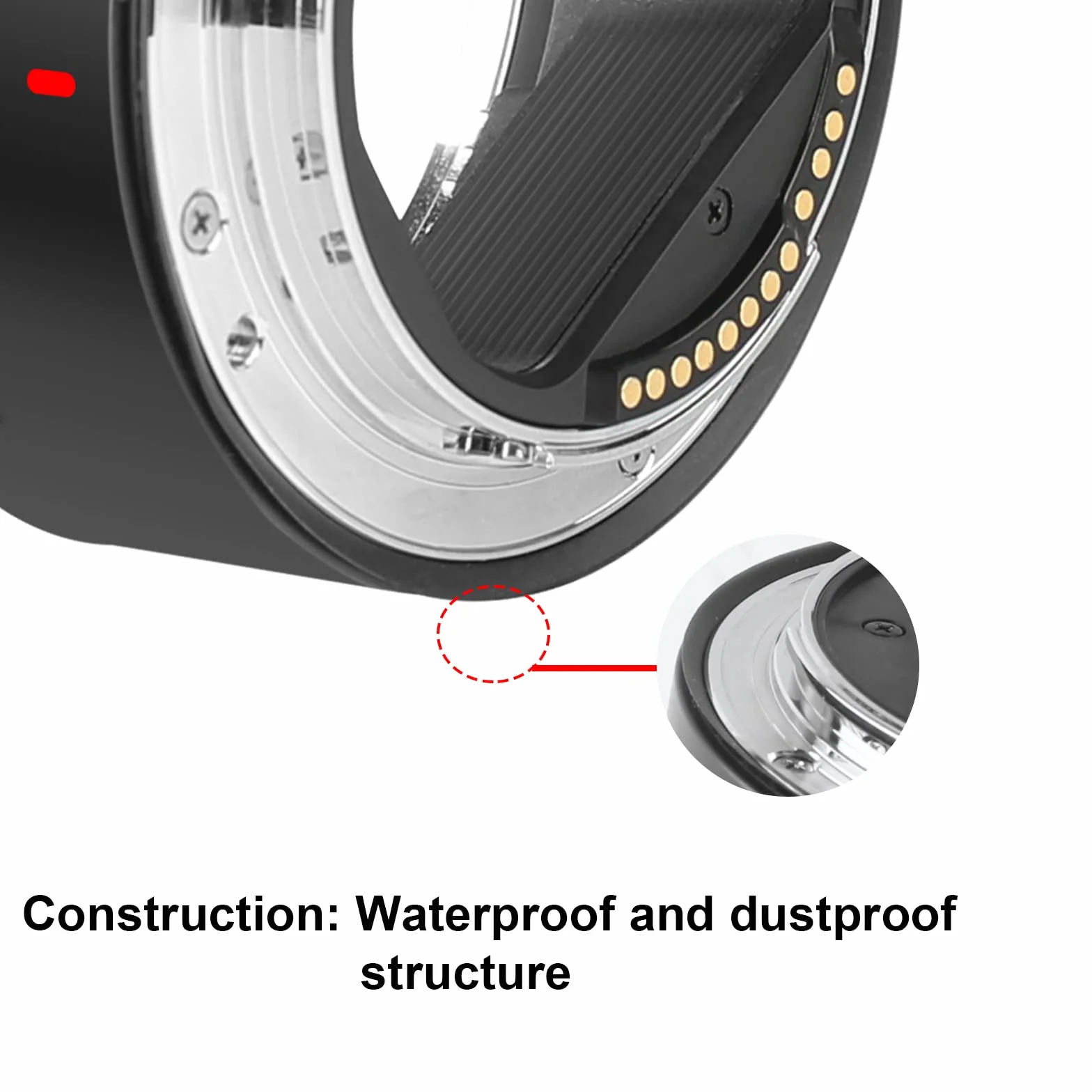 Meike Adattatore EF-EOSR per lenti in metallo, supporto full frame e autofocus, convertitore per obiettivo Canon EF a EOS-R EOS-RP R5 R6 e fotocamere Komodo rosse
