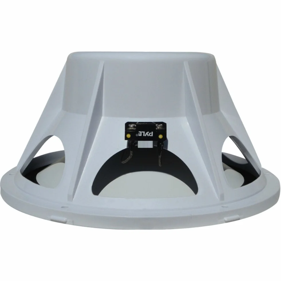 SUBWOOFER PYLE PLMRW10 IMPERMEABILE MARINO WATER PROOF DA 10" 25,00 CM 250 MM BIANCO PER IMBARCAZIONI BARCA GOMMONE PISCINA O LOCALI ALL'APERTO SINGOLA BOBINA DA 4 OHM DA 250 WATT RMS E 500 WATT MAX