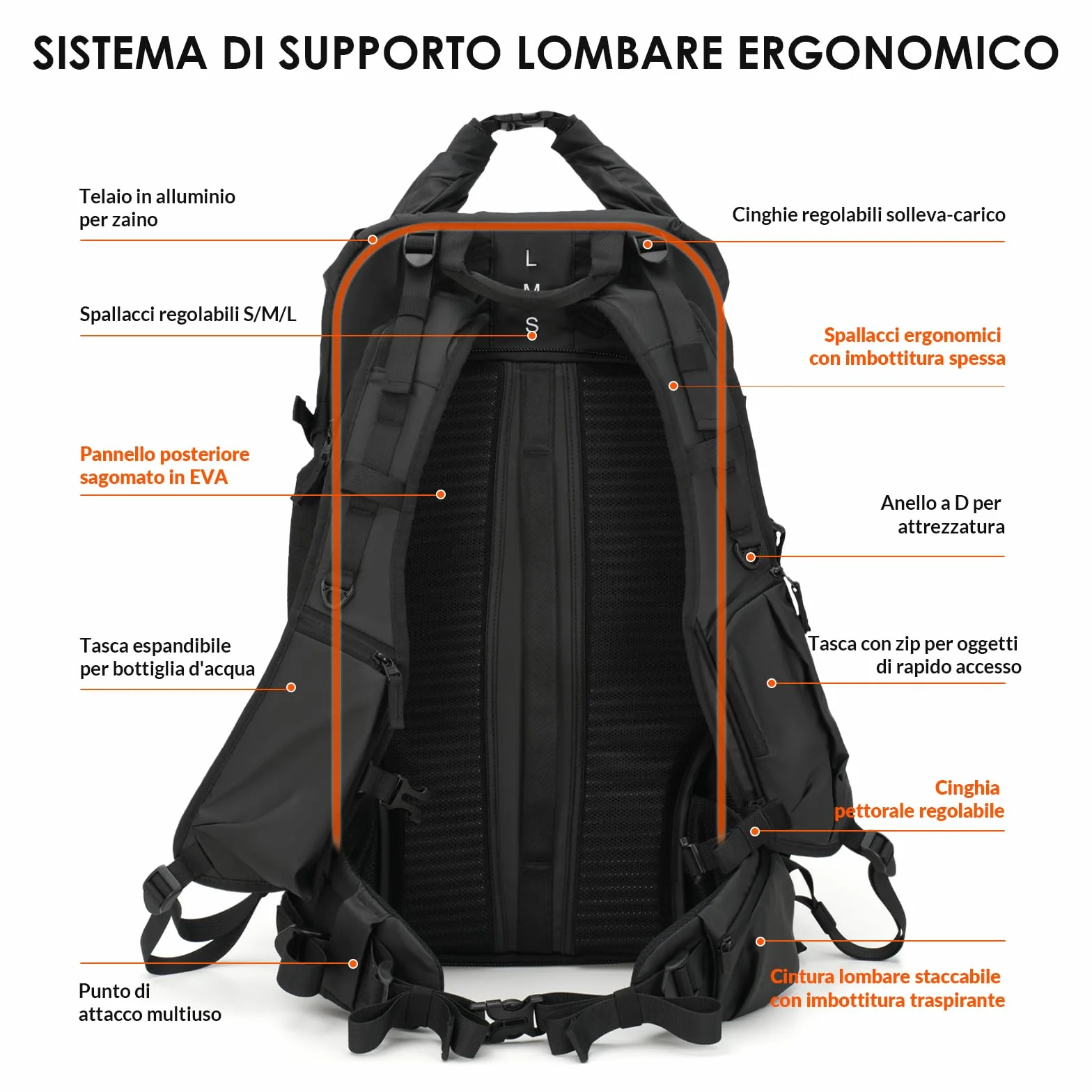 TARION Zaino Fotograifco Trekking Grande: Zaino Fotocamera Reflex Impermeabile Borsa Fotografica Professionale con Scomparto per Laptop da 16 per DSLR Drone Xprober