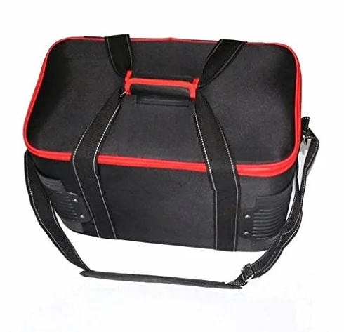 Bresser Borsa robusta per lampade LED e accessori da studio, 48x28x30 cm, imbottita, divisori regolabili, cinturino per spalla, resistente, per fotografi