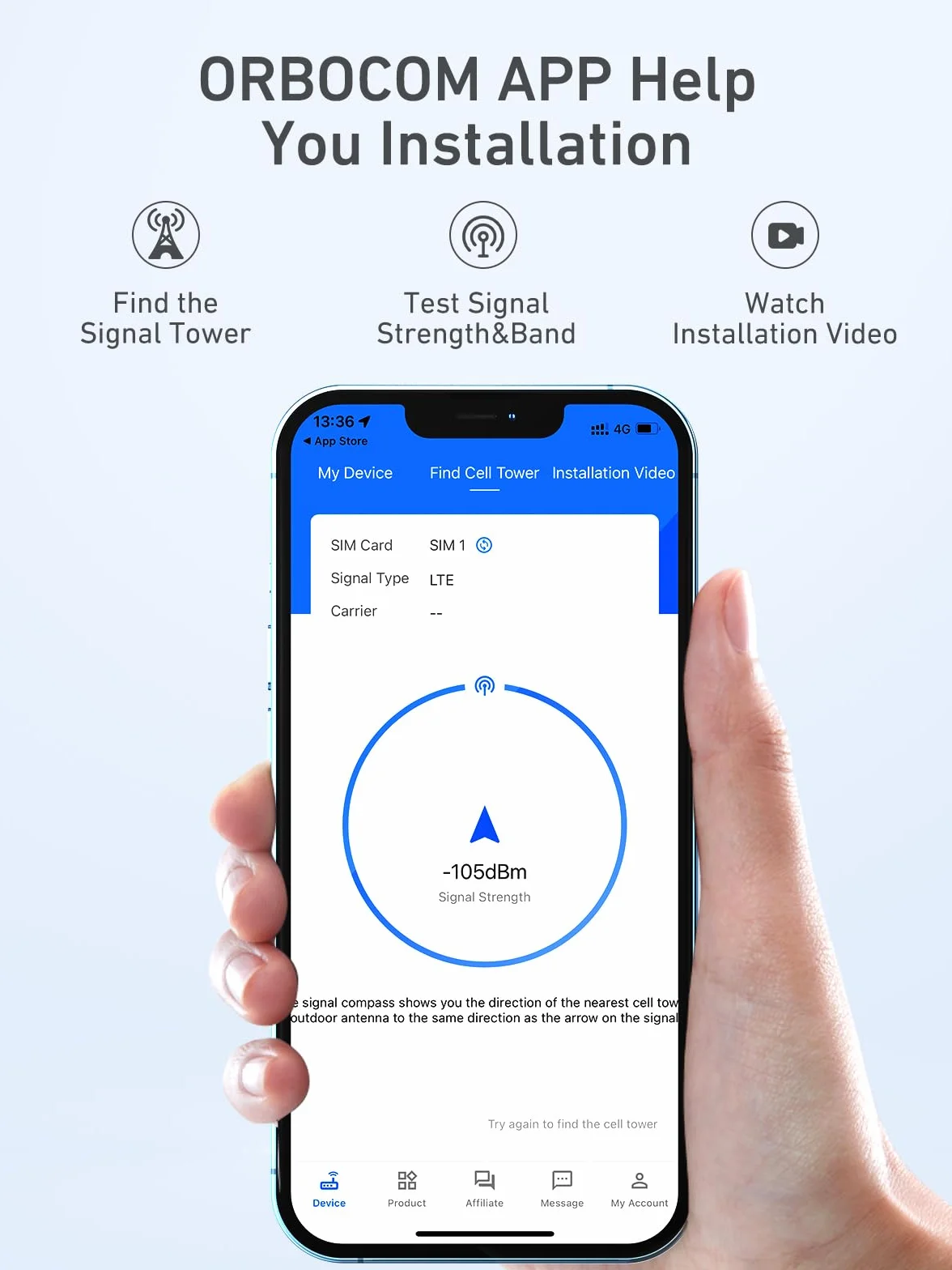 Ripetitore Segnale Cellulare Banda 20/8/7 4G 3G Supporta Wind Tre TIM e Iliad, ecc Amplificatore Segnale Cellulare Per la Casa Ufficio Ripetitore GSM con Antenna Omni