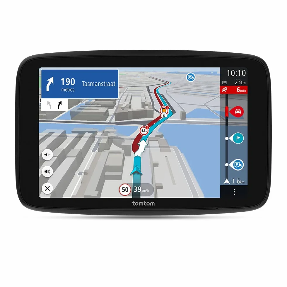 TomTom Navigatore per camion e bus GO Expert Plus (schermo da 7", percorsi e PDI per veicoli grandi dimensioni, TomTom Traffic, mappe del mondo, avvisi su limitazioni live, USB-C)