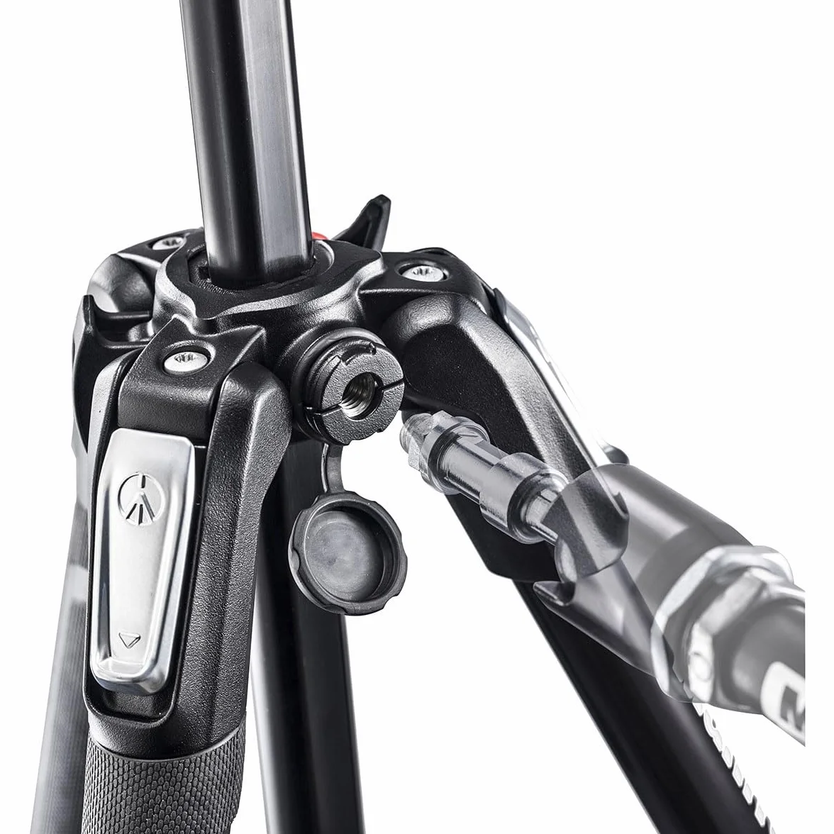 Manfrotto MK190X3-2W Kit Treppiede in Alluminio a 3 Sezioni con Testa 2 Vie Foto/Video Fluida, Nero/Antracite, per Fotocamera Mirrorless, DSLR