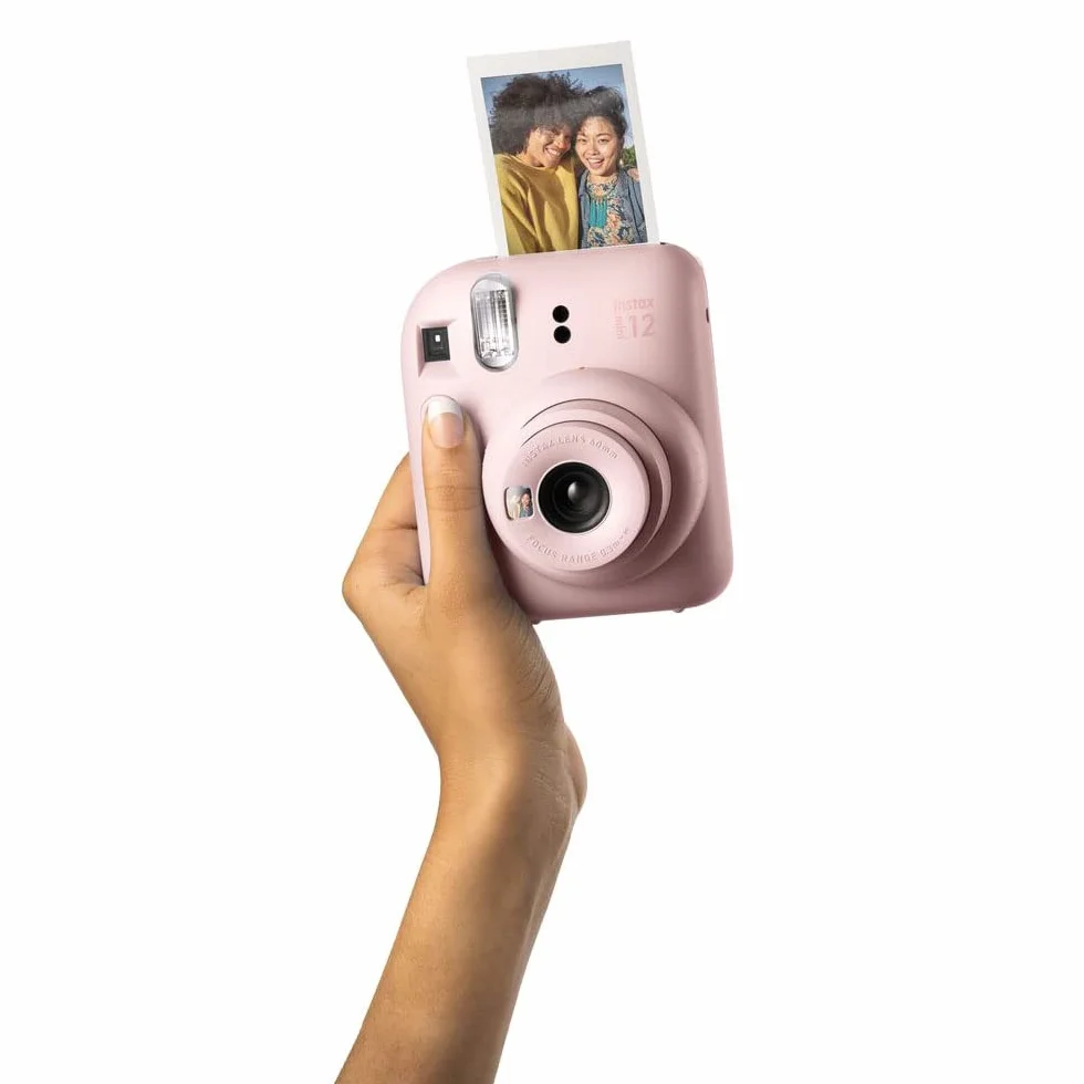 Fujifilm Instax Mini 12 - Fotocamera istantanea con confezione da 40 pellicole, colore: Rosa