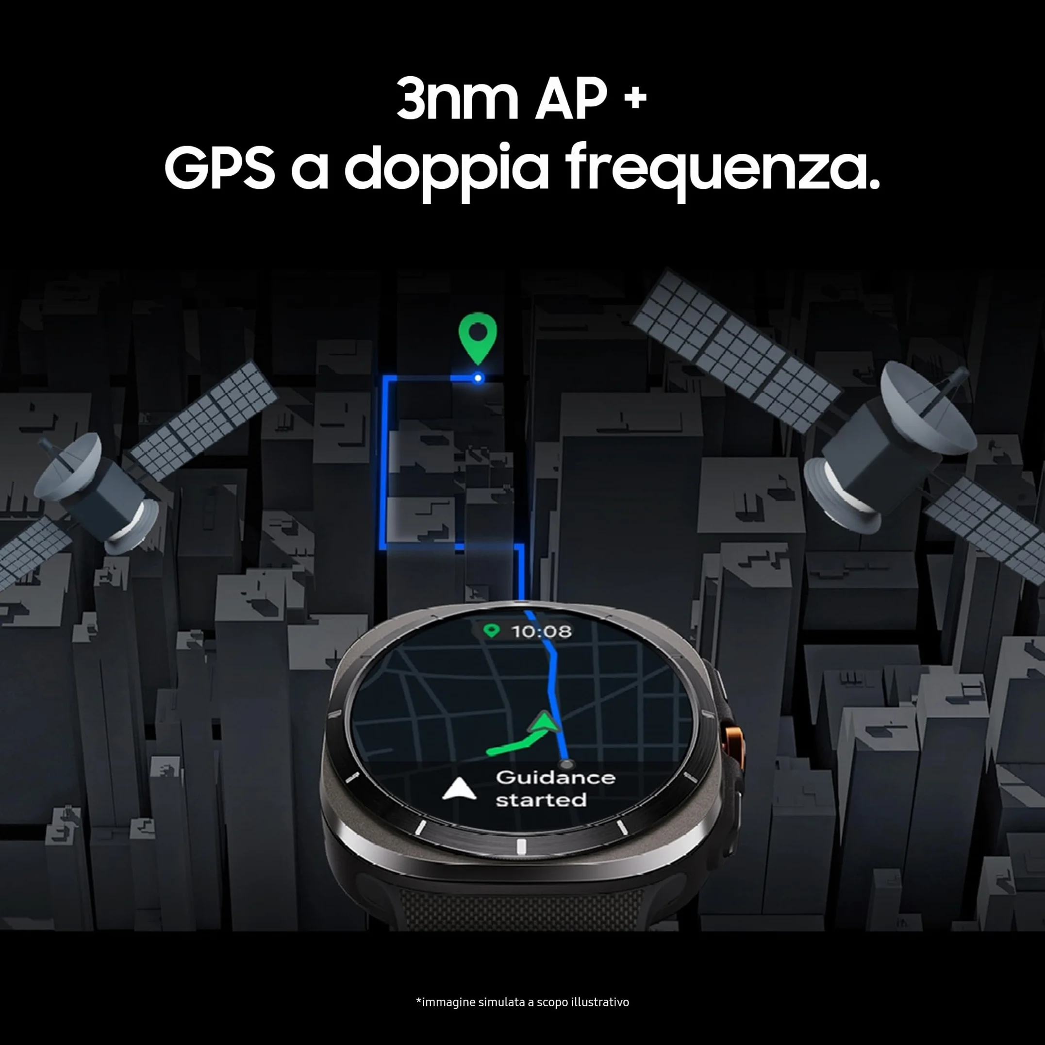 Samsung Galaxy Watch Ultra Smartwatch Galaxy AI, Resistenza estrema, Batteria a lunga durata, Sirena di emergenza, LTE, Cassa in titanio 47mm Titanium Silver (Ricondizionato)