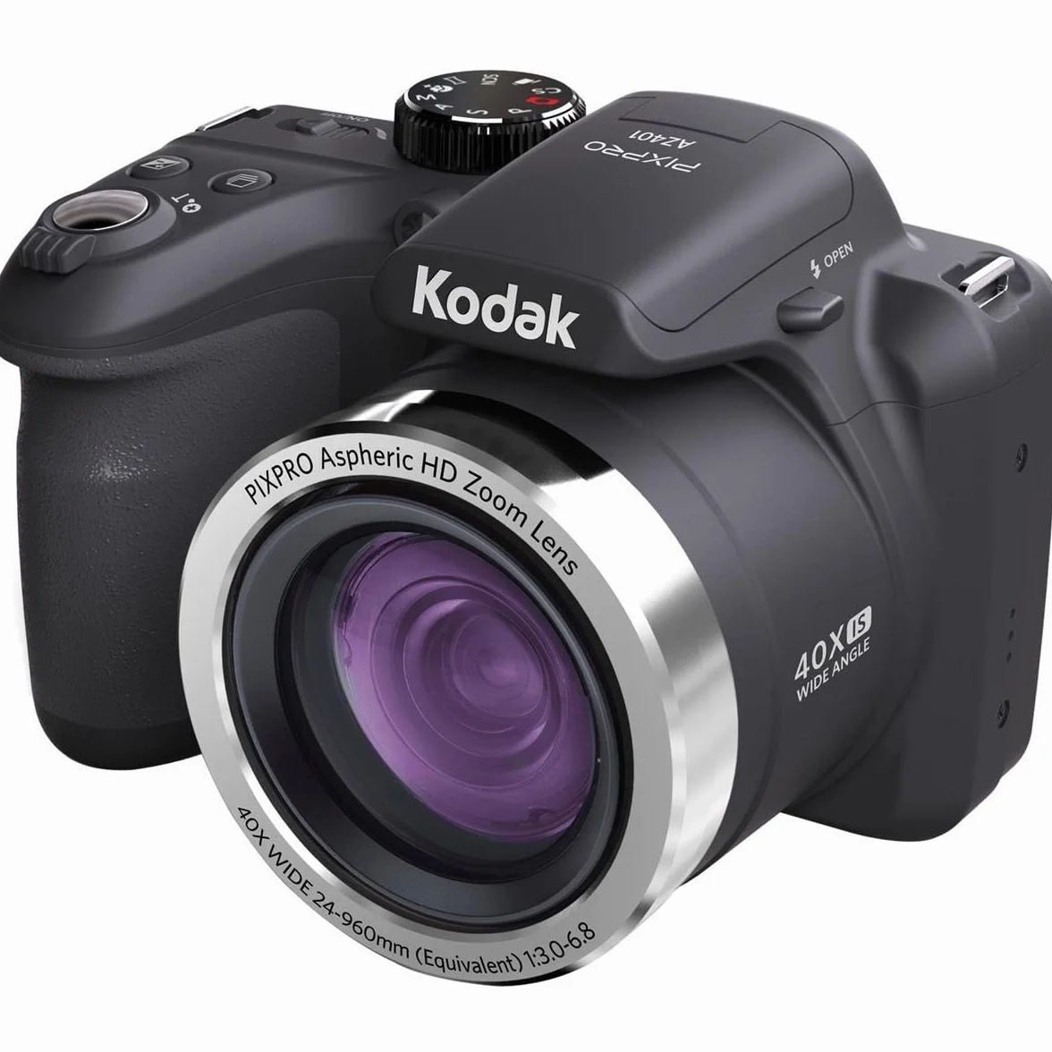 Kodak AZ401 - Fotocamera digitale con schermo LCD da 3", colore: Nero