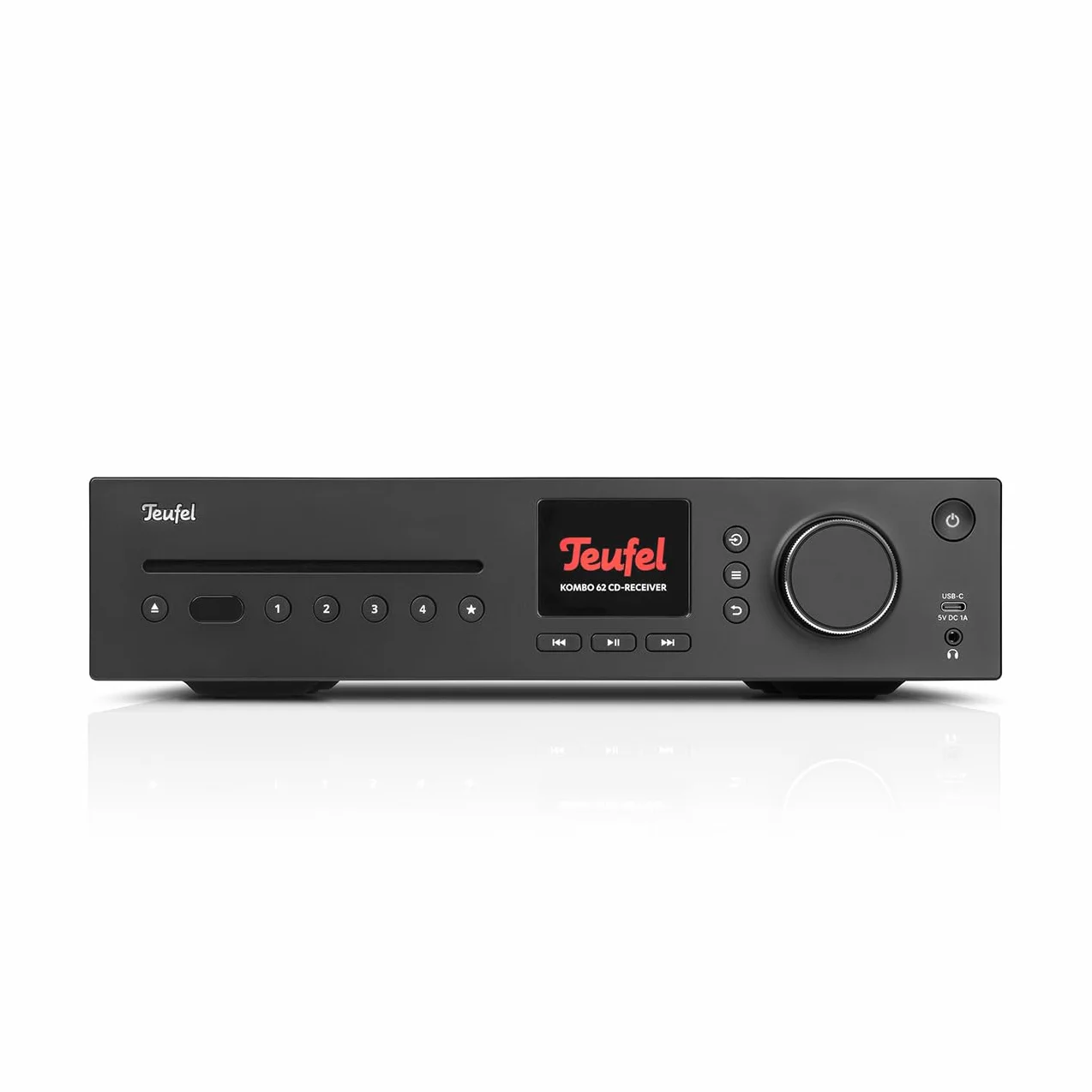 Teufel ULTIMA 40 KOMBO, Impianto Stereo Hi-Fi con Bluetooth e Ricevitore CD 2.1, WiFi, Radio DAB+ e FM, USB-C, HDMI ARC CEC, Sistema a 3 Vie, (Nero)