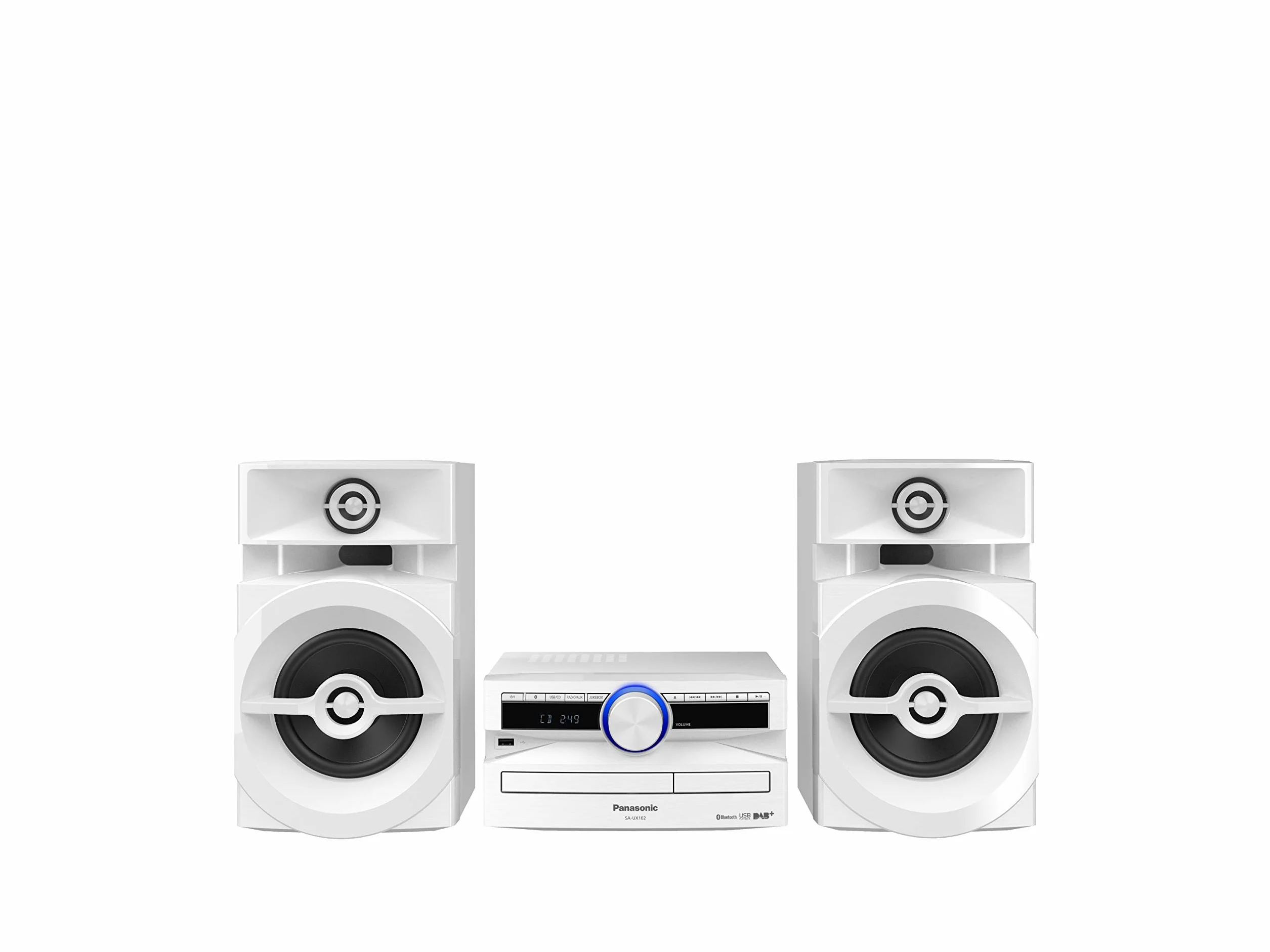 Panasonic SC-UX102E-W Mini Sistema Stereo 300 W Bluetooth USB DAB/DAB+ Bianco
