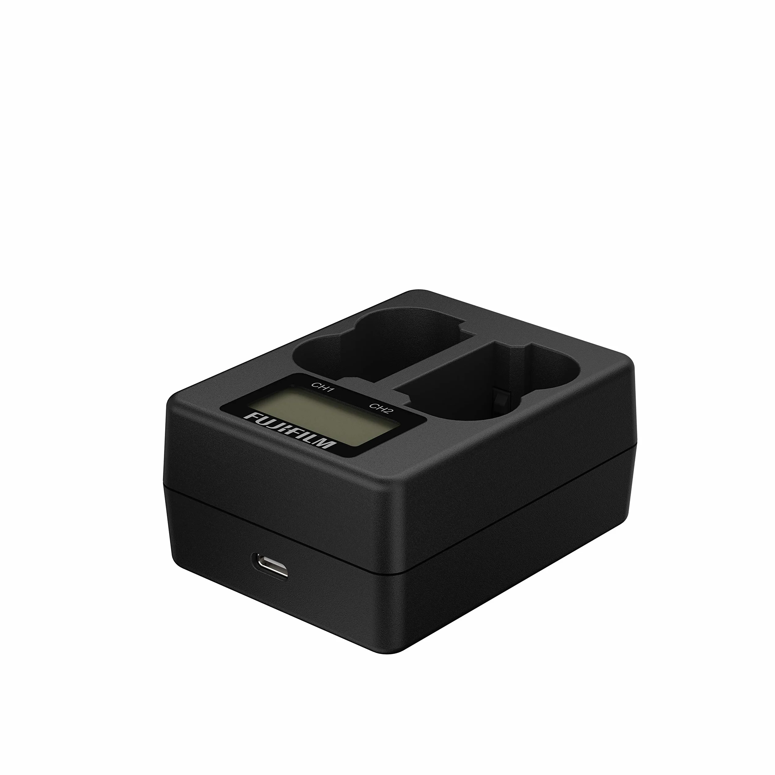 Fujifilm BC-W235 Caricabatterie Doppio per Batterie Fujifilm NP-W235, Nero