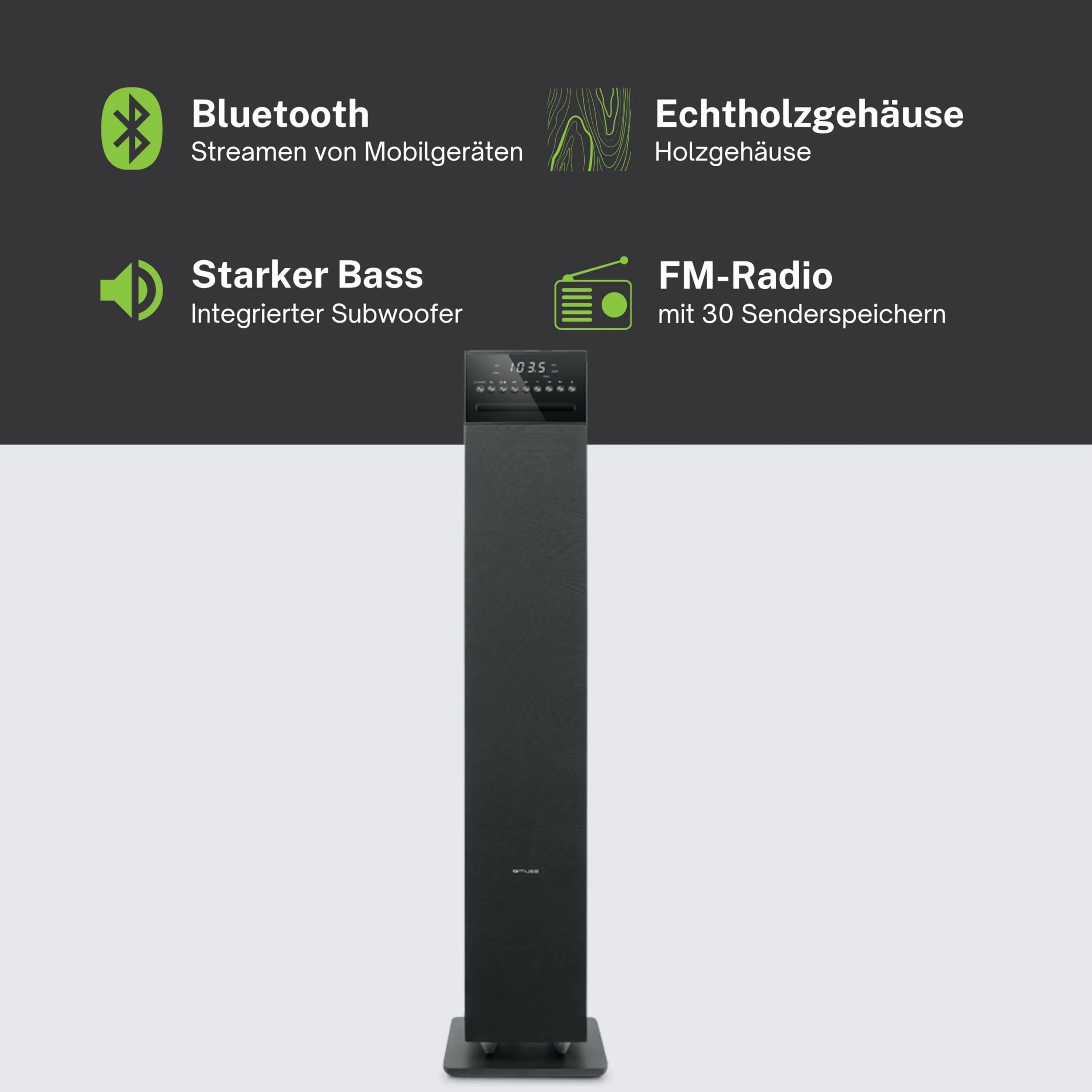 Muse M-1350 BTC - Sistema audio