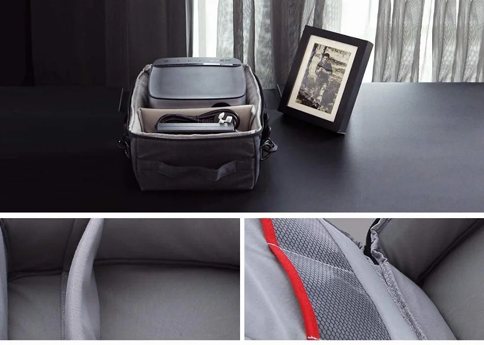 Borsa per proiettore XGIMI, adatta per riporre XGIMI Horizon, Horizon Pro, Vibe One, Elfin, Elfin Flip Plus, Halo+, Mogo2 Pro, MoGo 3 Pro, MoGo 4, Halo+ e altri proiettori e accessori