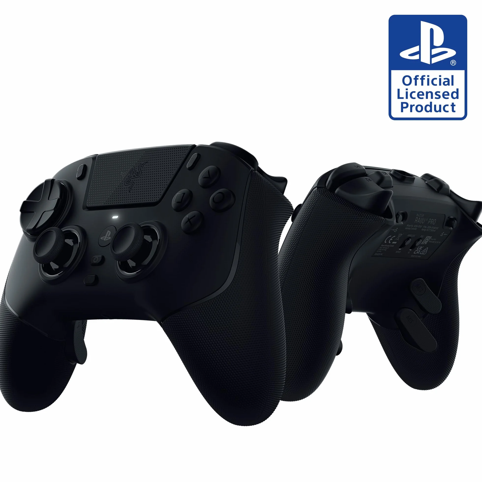 Razer Raiju V3 Pro Controller Wireless: licenza ufficiale per PlayStation, PS5, PC - Prestazioni di livello eSport senza ritardi - 6 pulsanti rimappabili - Thumbstick personalizzabili - Trigger veloci