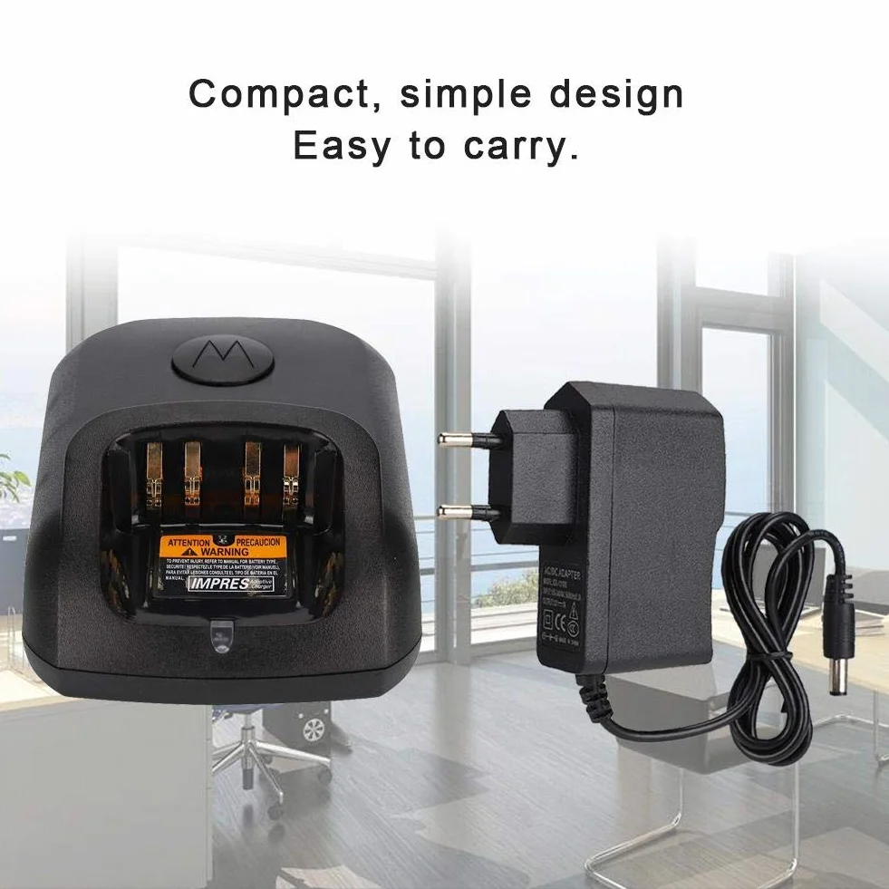 Adattatore di Alimentazione Elprico 100-240 V per XIR P8268 DP4400 DP4800 DP4801 DEP550