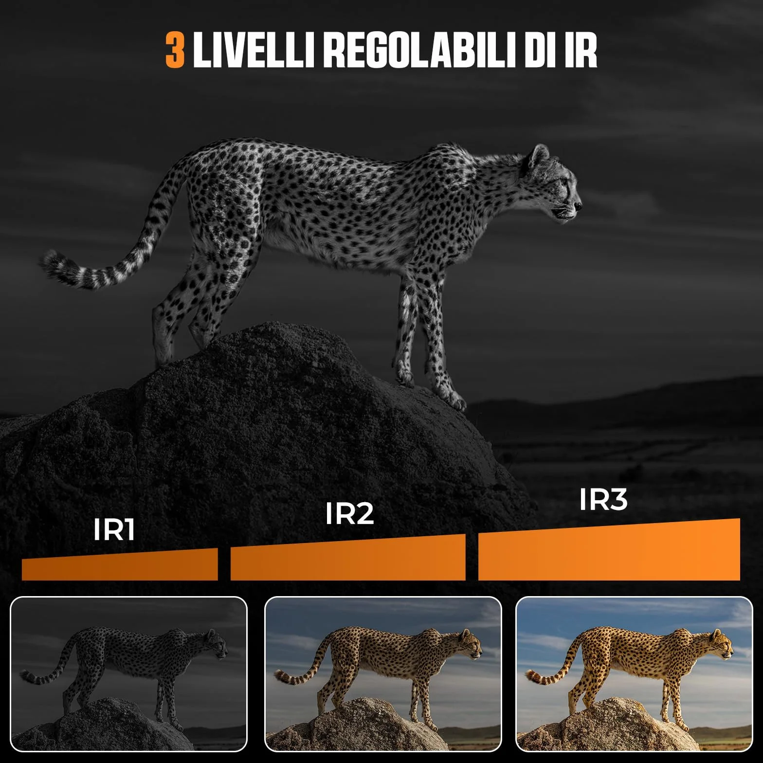 Visore Notturno, CIGMAN Occhiali per Binocolo Visione Notturna 400M Display HD da 3", Binocoli Termici Ricaricabili da 5000mAh Fotocamera HD f/1.4, Zoom Digitale 8X per Caccia, Campeggio, Osservazione