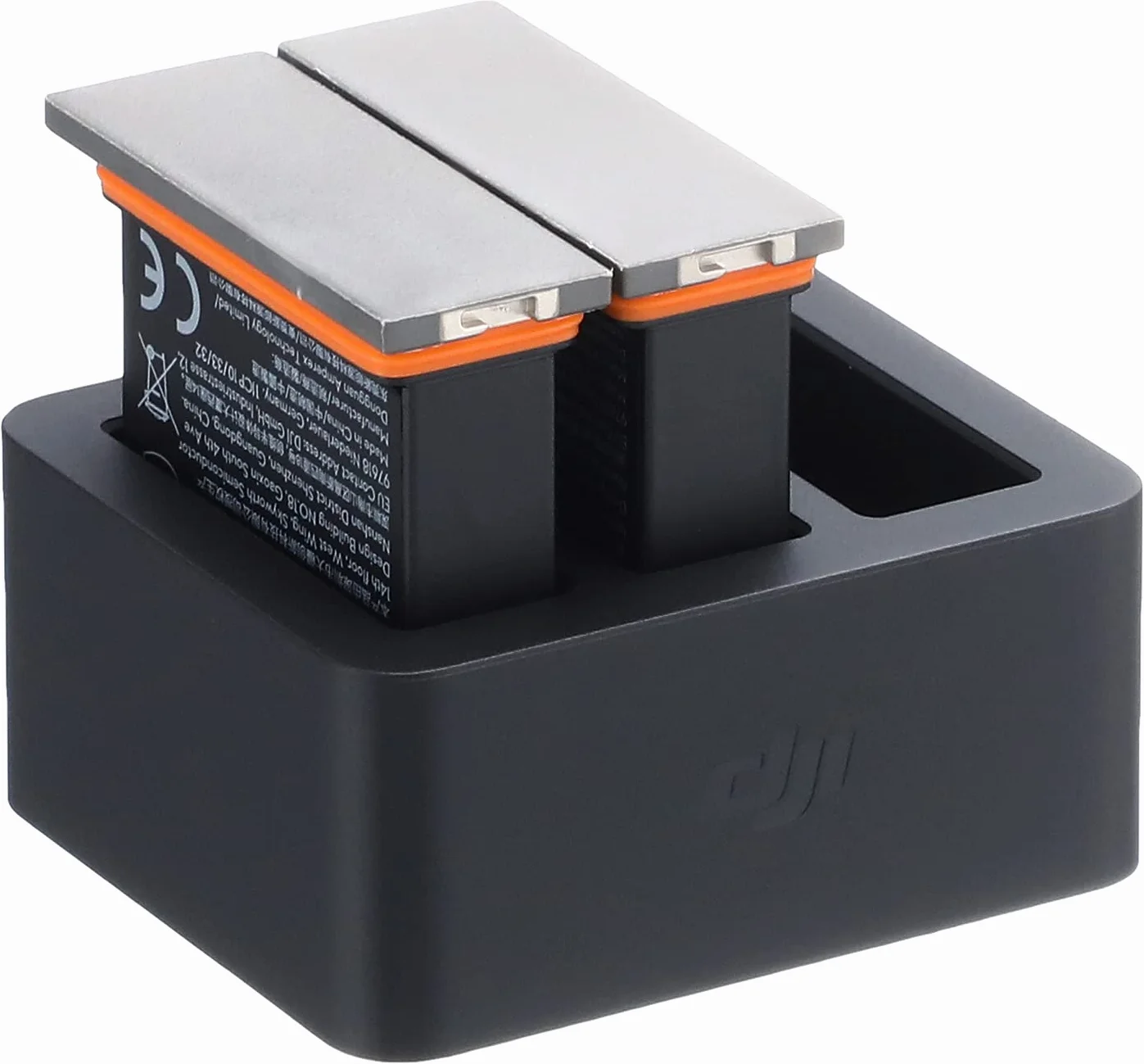 DJI Osmo Action Part 3 Kit di Ricarica con Stazione di Ricarica, 2 Batterie, 2 Custodie per Batterie Incluse