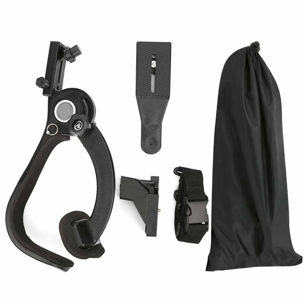 Topiky Supporto per Supporto a Spalla con Giunto cardanico, Supporto per Staffa per Supporto per Fotografia Portatile con Presa Video con Cinghia Flessibile per stabilizzatore