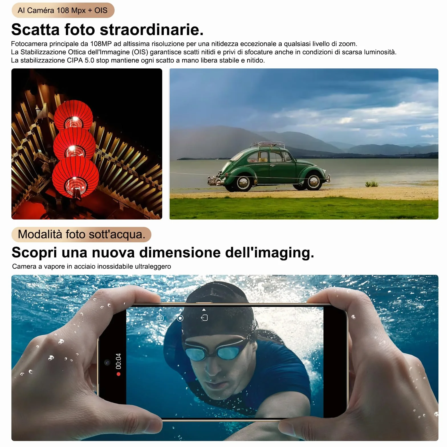 HONOR Magic8 Lite Smartphone 5G, display AMOLED da 6,79 pollici, tripla resistenza IP68/IP69K, batteria da 7500 mAh, fotocamera da 108 MP con OIS, doppia SIM, NFC (Black, 256, GB, GB, 8)