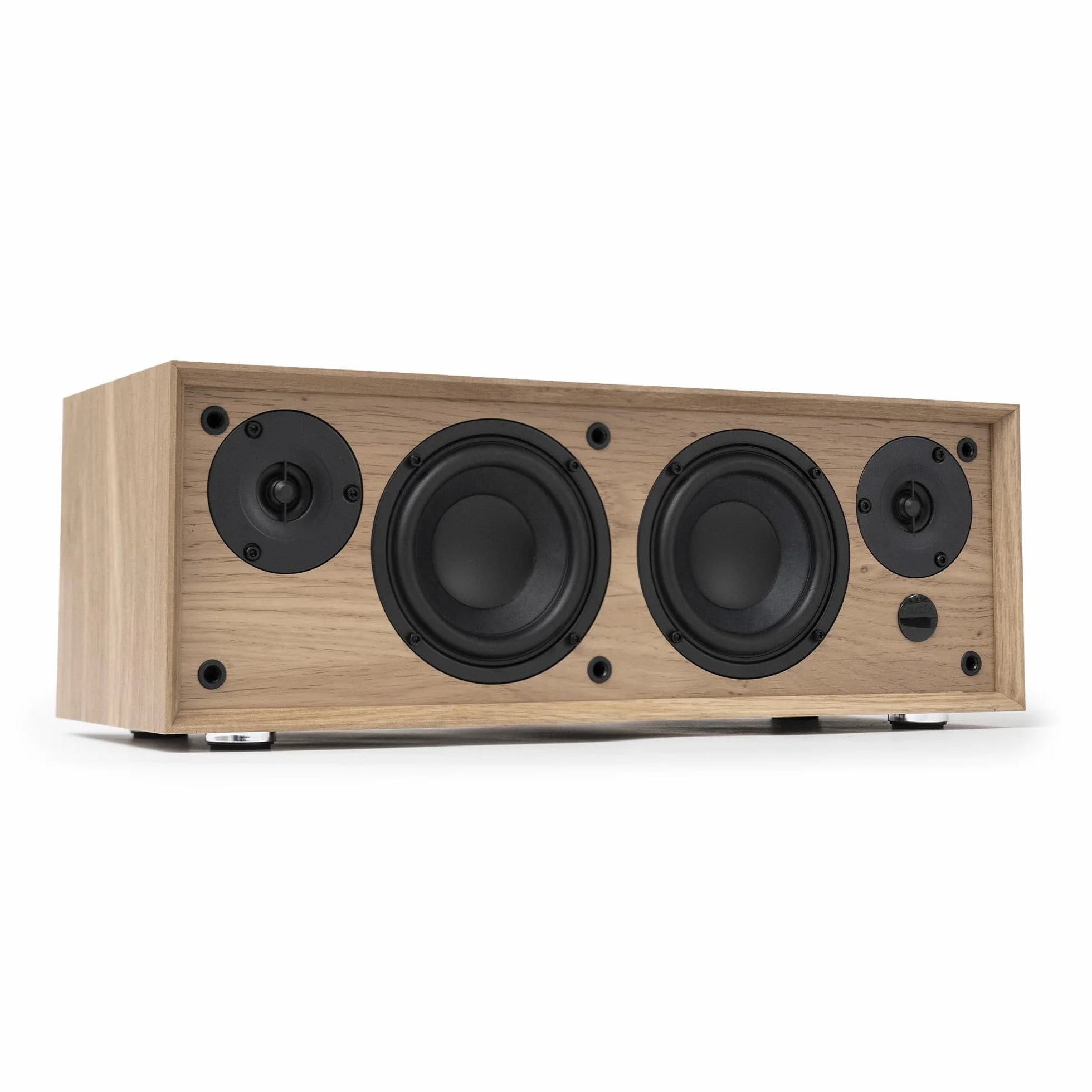 VULKKANO T50 ARC Cassa Amplificata con 50W di Potenza, Woofer da 4" a Doppio Tubo, Bluetooth 5.0, HDMI ARC, Optica, RCA, USB, Telecomando Altoparlante da tavolo, TV o Scaffale, Colore Brown