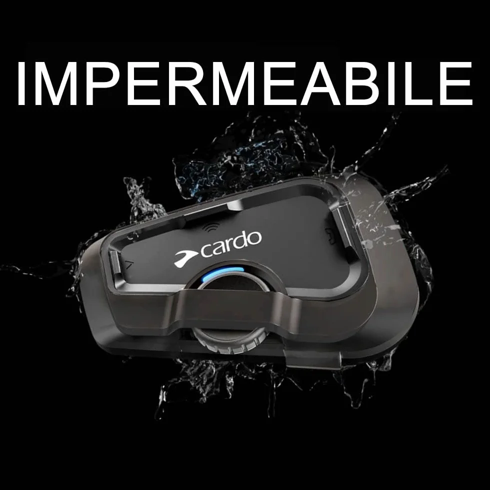 CARDO Freecom 2x Interfono Bluetooth Mani Libere Nero