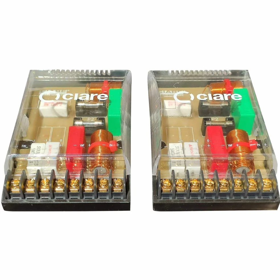 2 CIARE CF230 crossover passivi 4 ohm 160 watt rms predisposizione auto per sistema a 2 vie woofer tweeter porte portiere sportelli spl, a coppia + 5 sticker omaggio