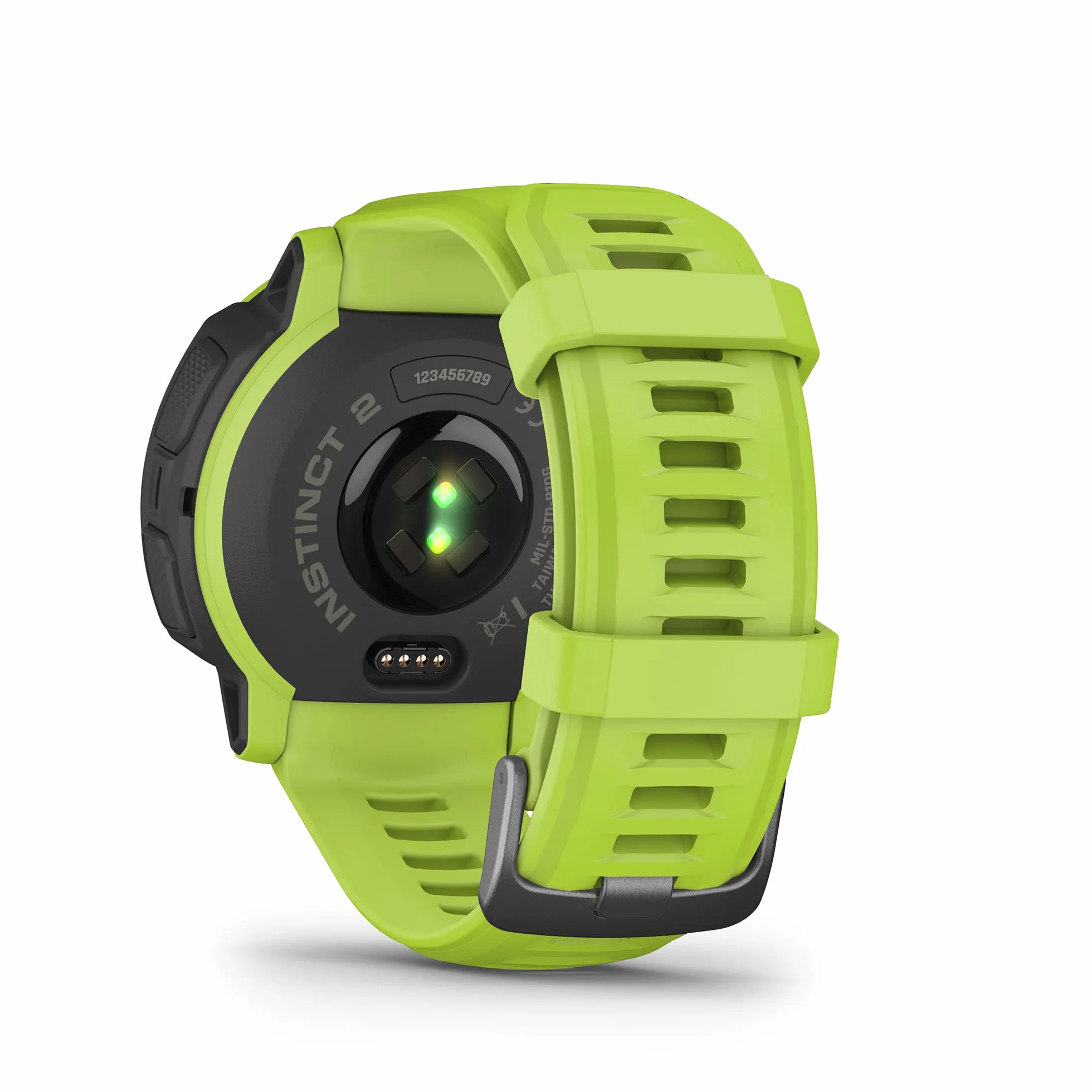 Garmin Instinct 2, Smartwatch, 45mm, Rugged design, Autonomia 28 giorni, +30 app multisport, GPS, Cardio, SpO2, Activity Tracker 24/7, Connect IQ (Electric Lime) (Ricondizionato)